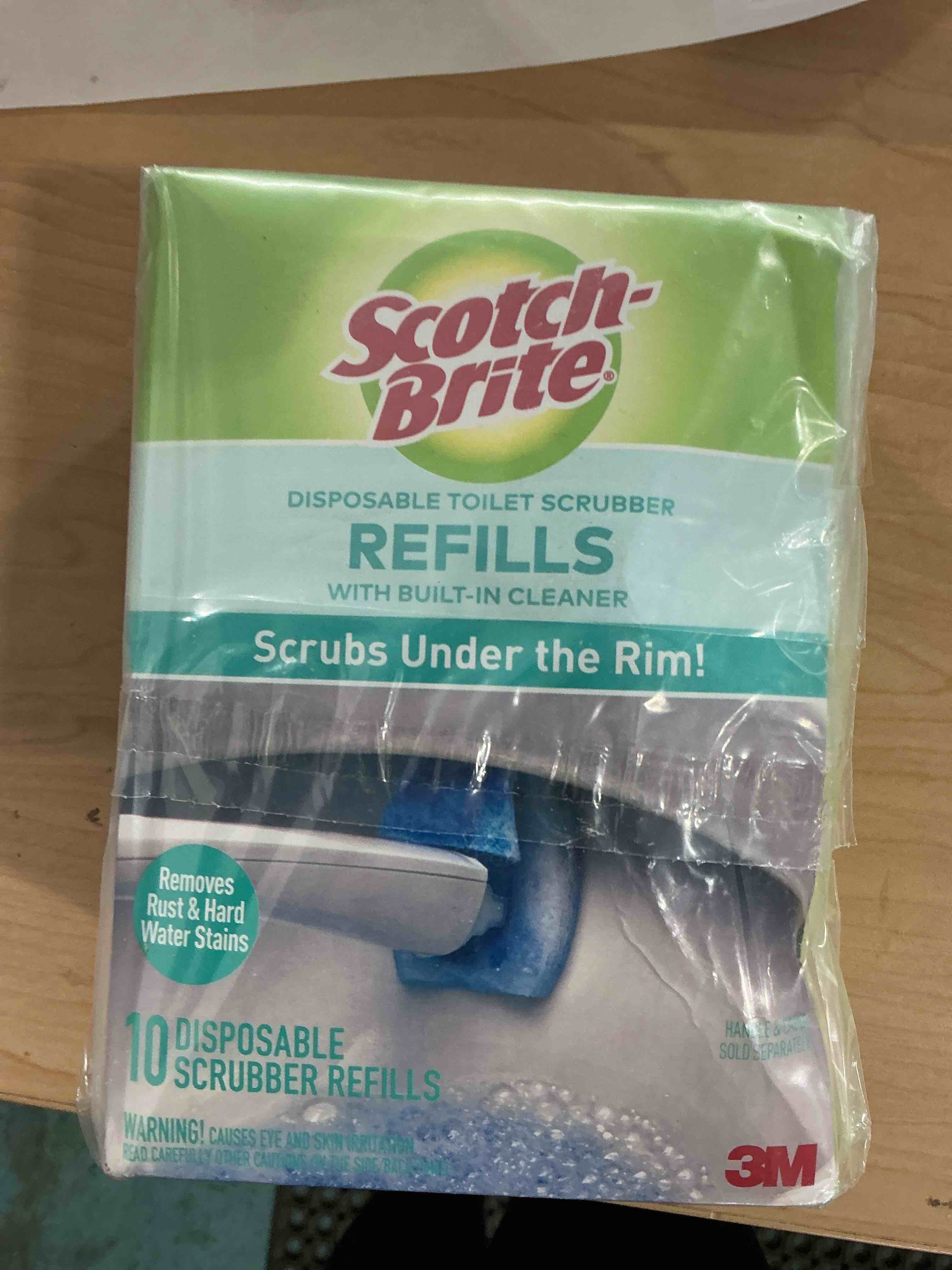 Condition photo showing New/Like New for scotch-brite disposable toilet scrubber refills, removes rust & hard water stains, 10 disposable refills blue 10 count (pack of 1)