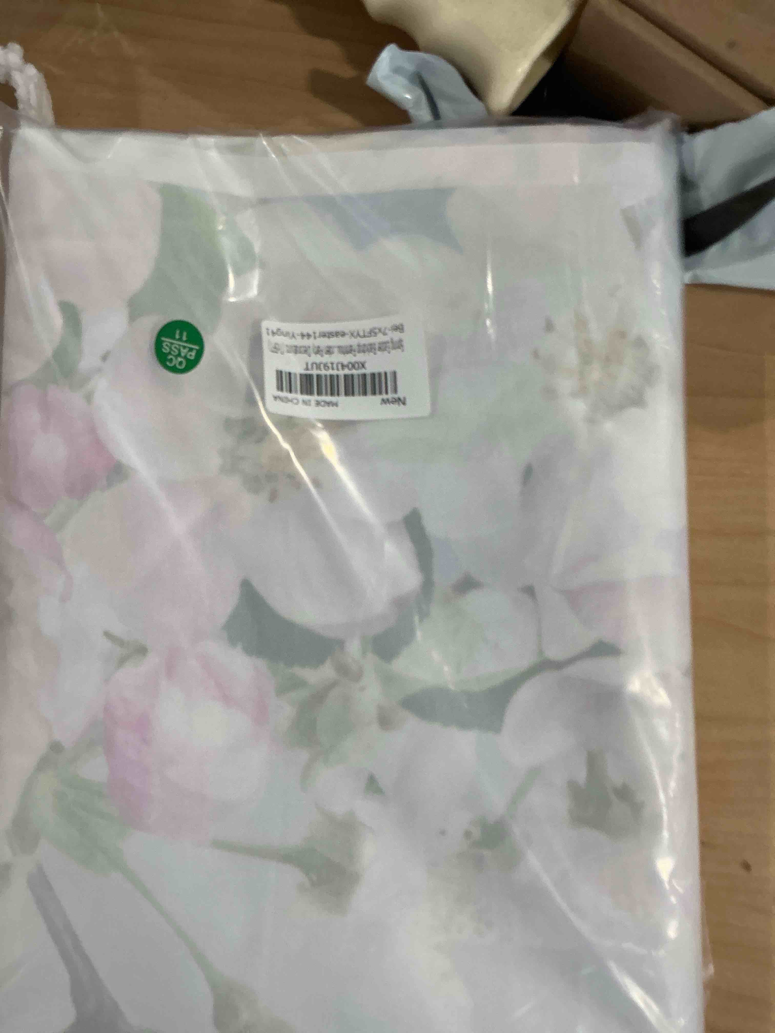 Condition photo showing New/Like New for spring easter backdrop easter eggs fence rainbow floral spring garden theme photography background baby shower children birthday home party decorations (7x5ft)