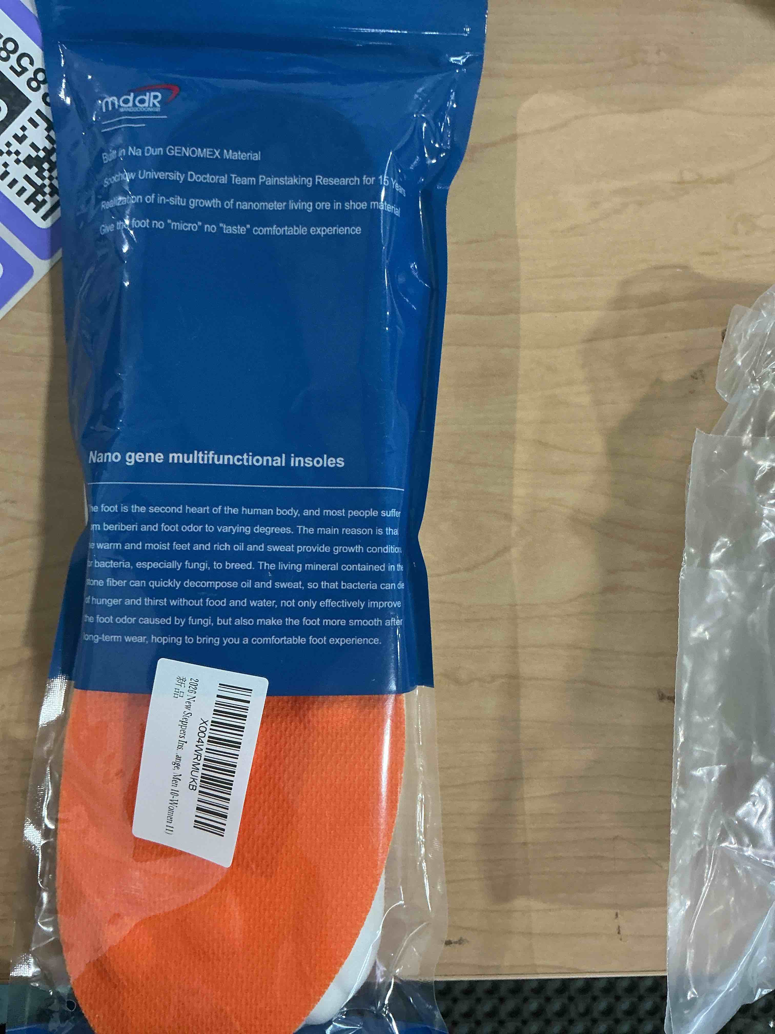 Condition photo showing Brand New for 2026 new steppers insoles for men & women,4d cloud massage memory foam insoles with arch support?comfortable and breathable (orange, men 10-women 11) orange men 10-women 11