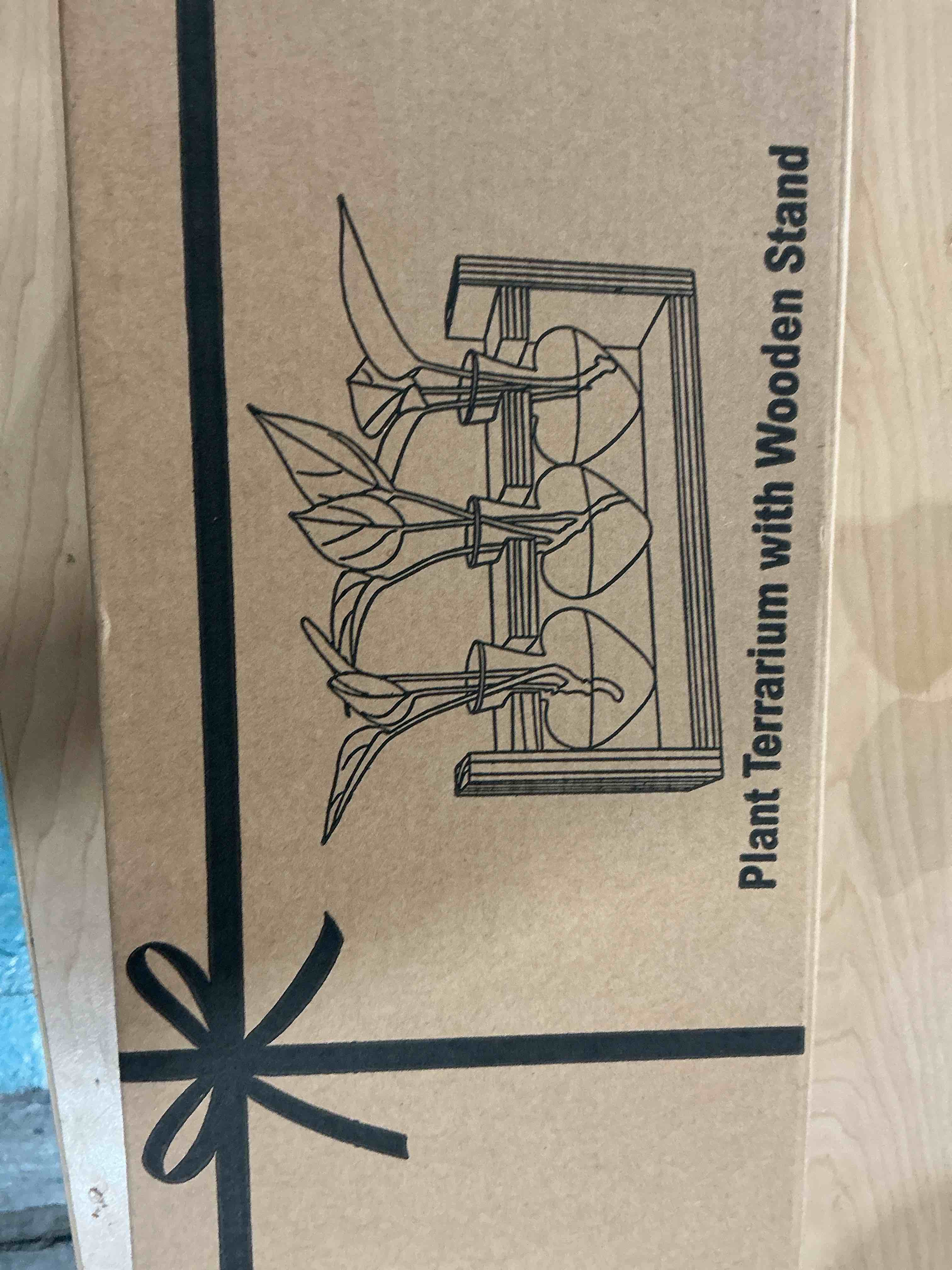 Condition photo showing Brand New for nacome plant terrarium propagation stations: mothers day gifts for mom plant lovers women wife daughter - 3 bulb glass vases with wooden stand tabletop for hydroponics home garden decor blue