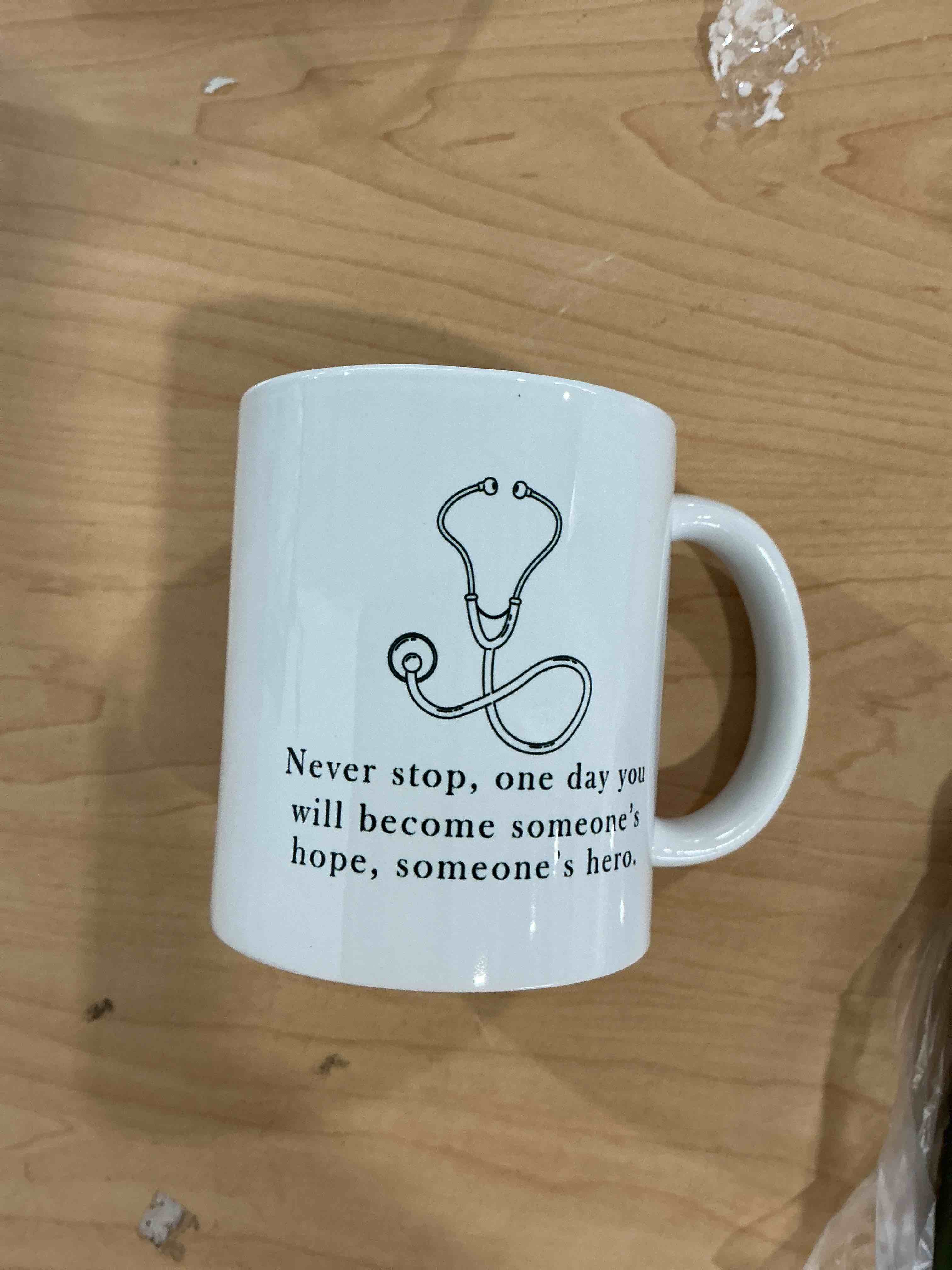 Condition photo showing New/Like New for nurse inspirational coffee mug - nursing medical student gifts, future nurse gift, rn doctor appreciation cup, ceramic coffee mug 11 oz