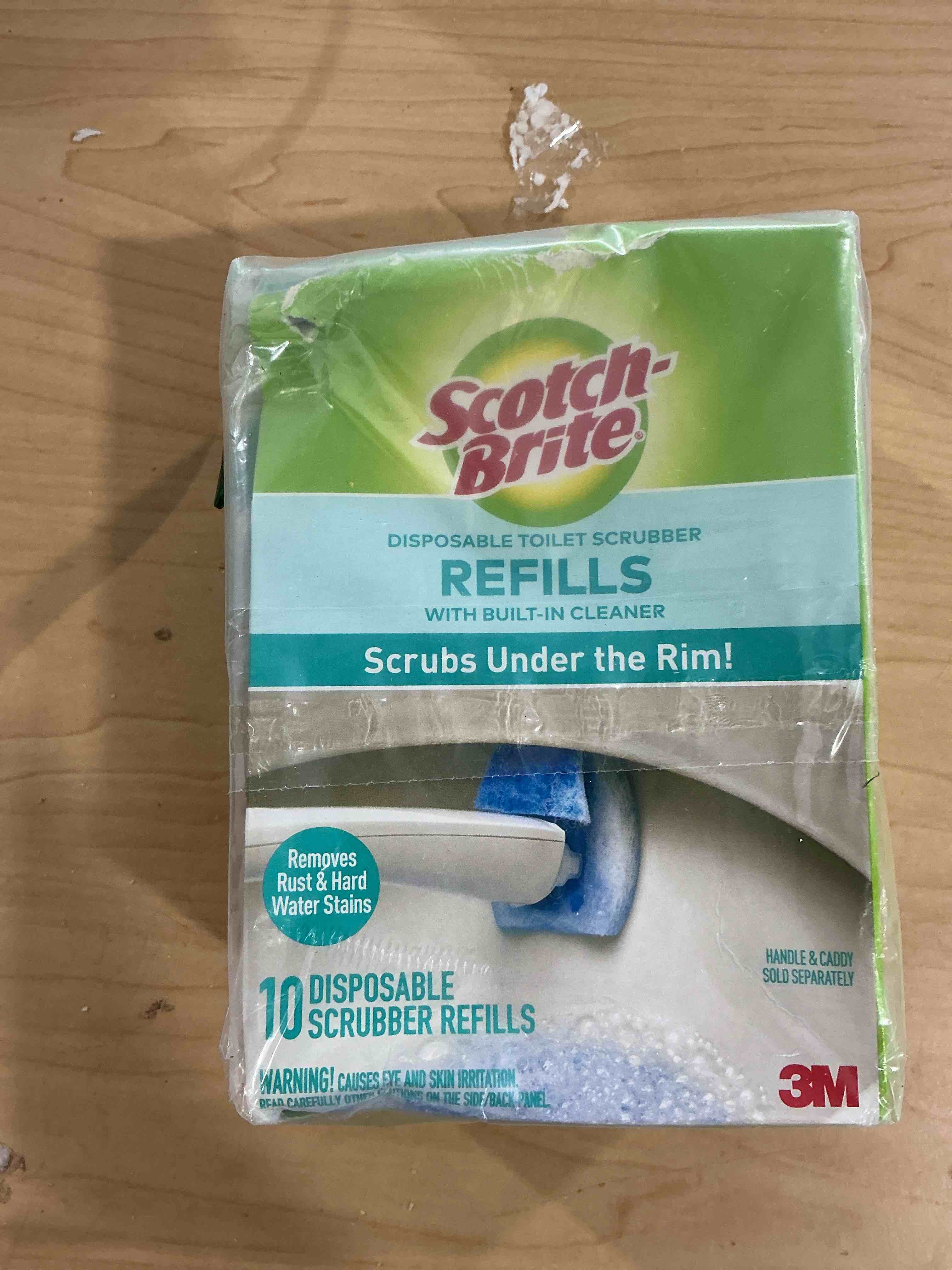 Condition photo showing Good Condition for scotch-brite disposable toilet scrubber refills, removes rust & hard water stains, 10 disposable refills blue 10 count (pack of 1)