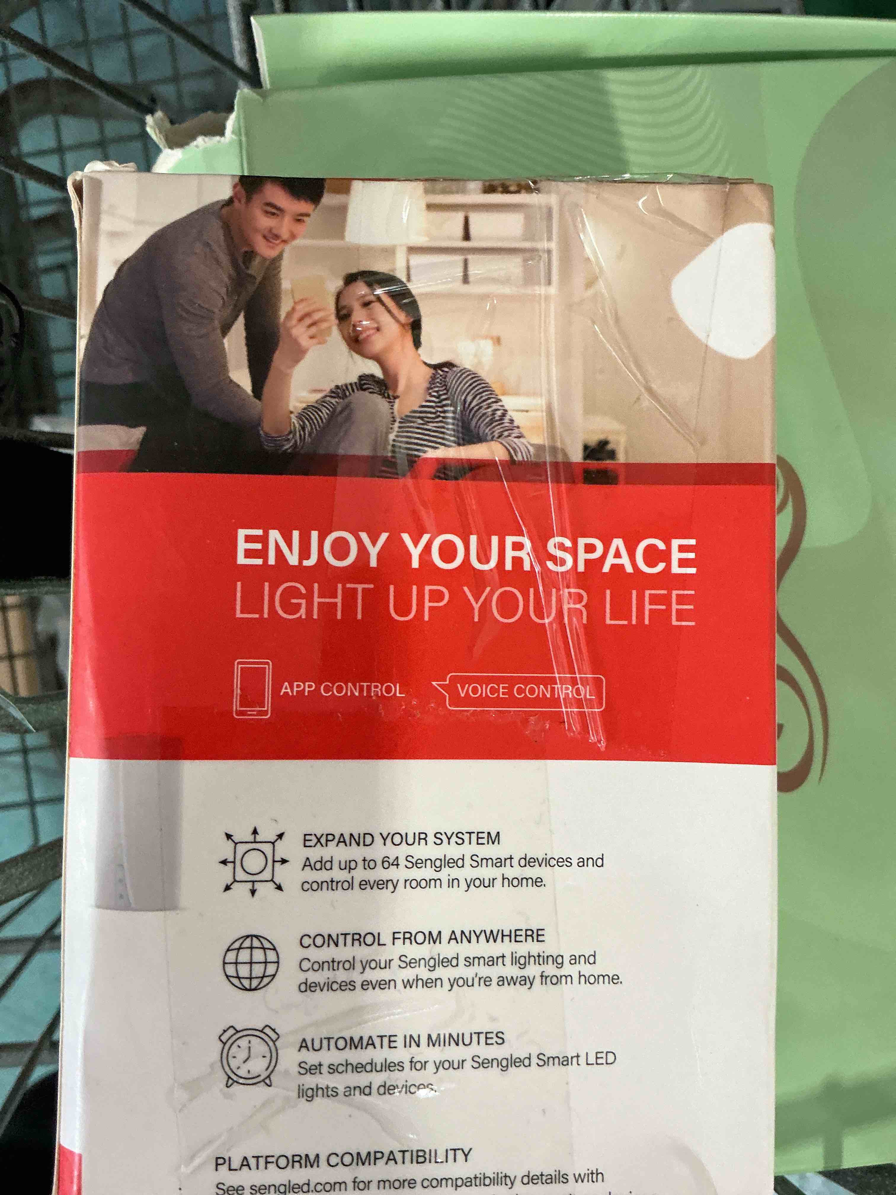 Condition photo showing New/Like New for sengled smart home hub z01-hub, used zigbee smart products smart bulbs, compatible with alexa, google assistance, white, 1 pack