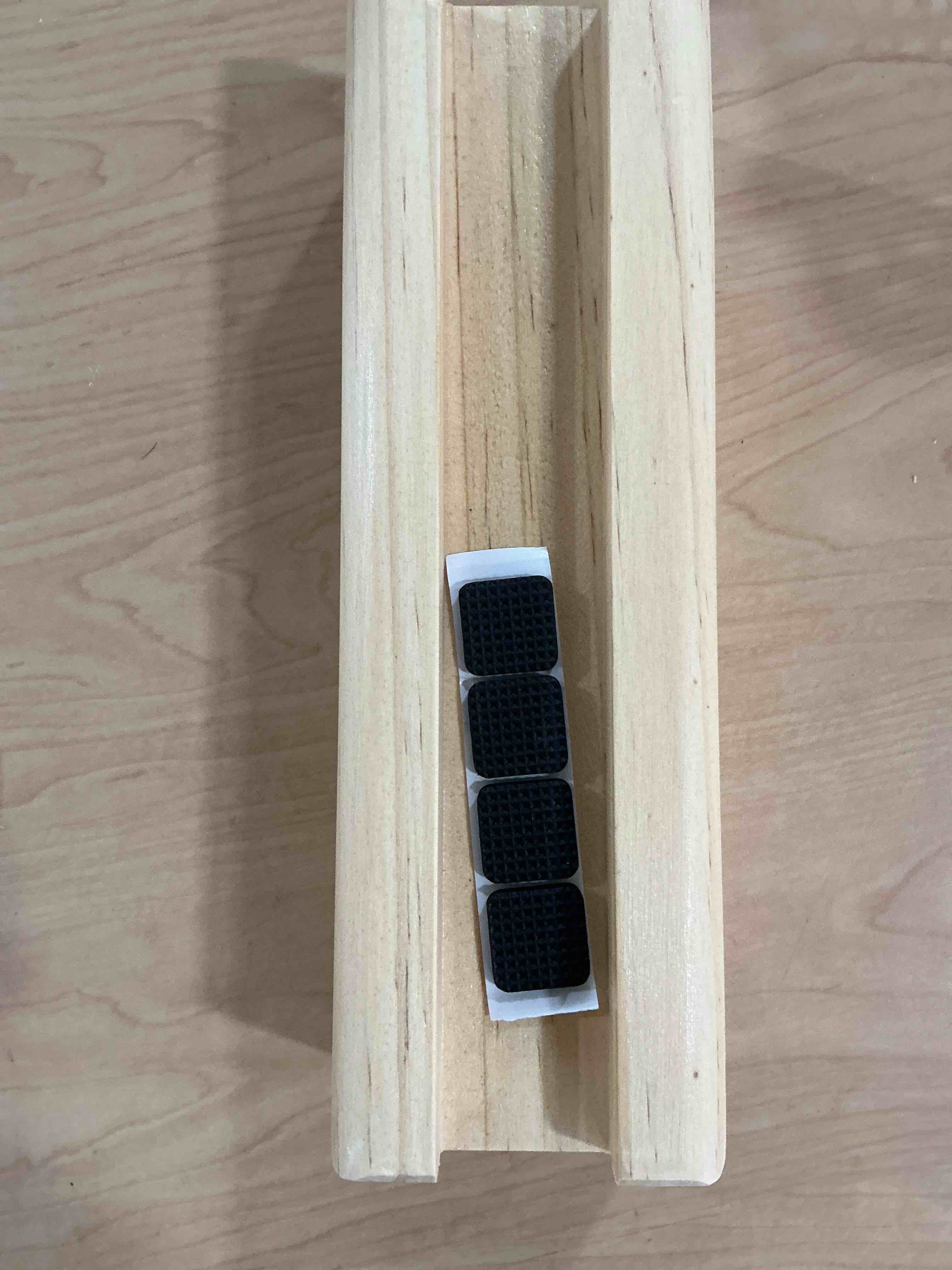 Condition photo showing New/Like New for doitool wooden floor mirror stand full body mirror stand anti-skid bracket full length holder artwork rack floor base bracket color1