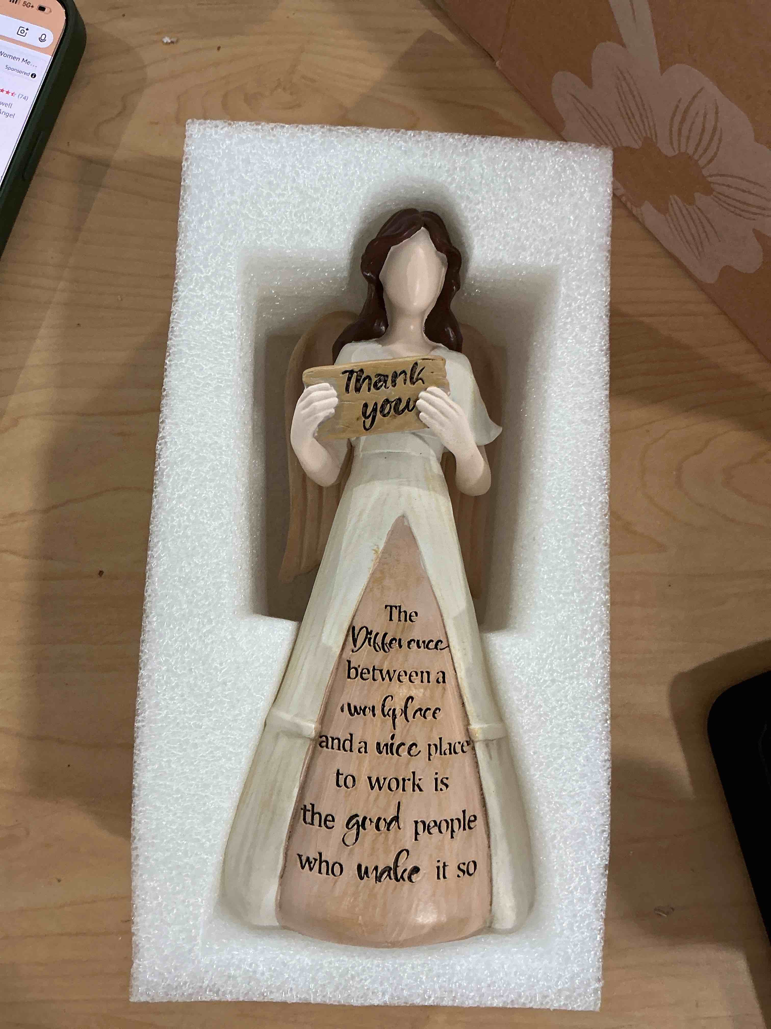 Condition photo showing New/Like New for storieme coworker gifts for women christmas: best farewell leaving birthday gift for female co worker appreciation angel figurines