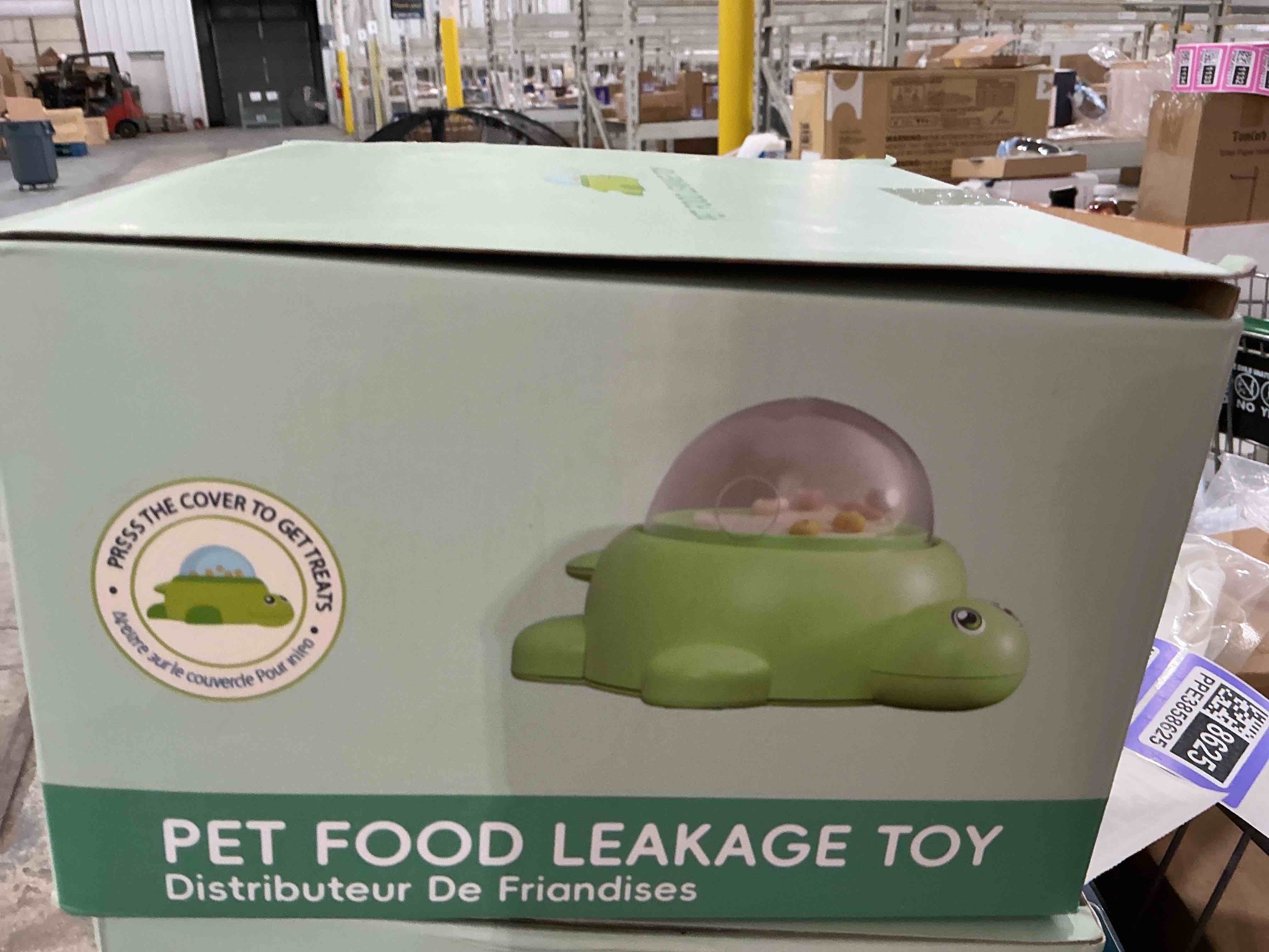 Condition photo showing New/Like New for pet puzzle feeder toy, treat food dispenser for smart puppies and cats, brain training mental stimulation, 10.33"x7.87"x5" green