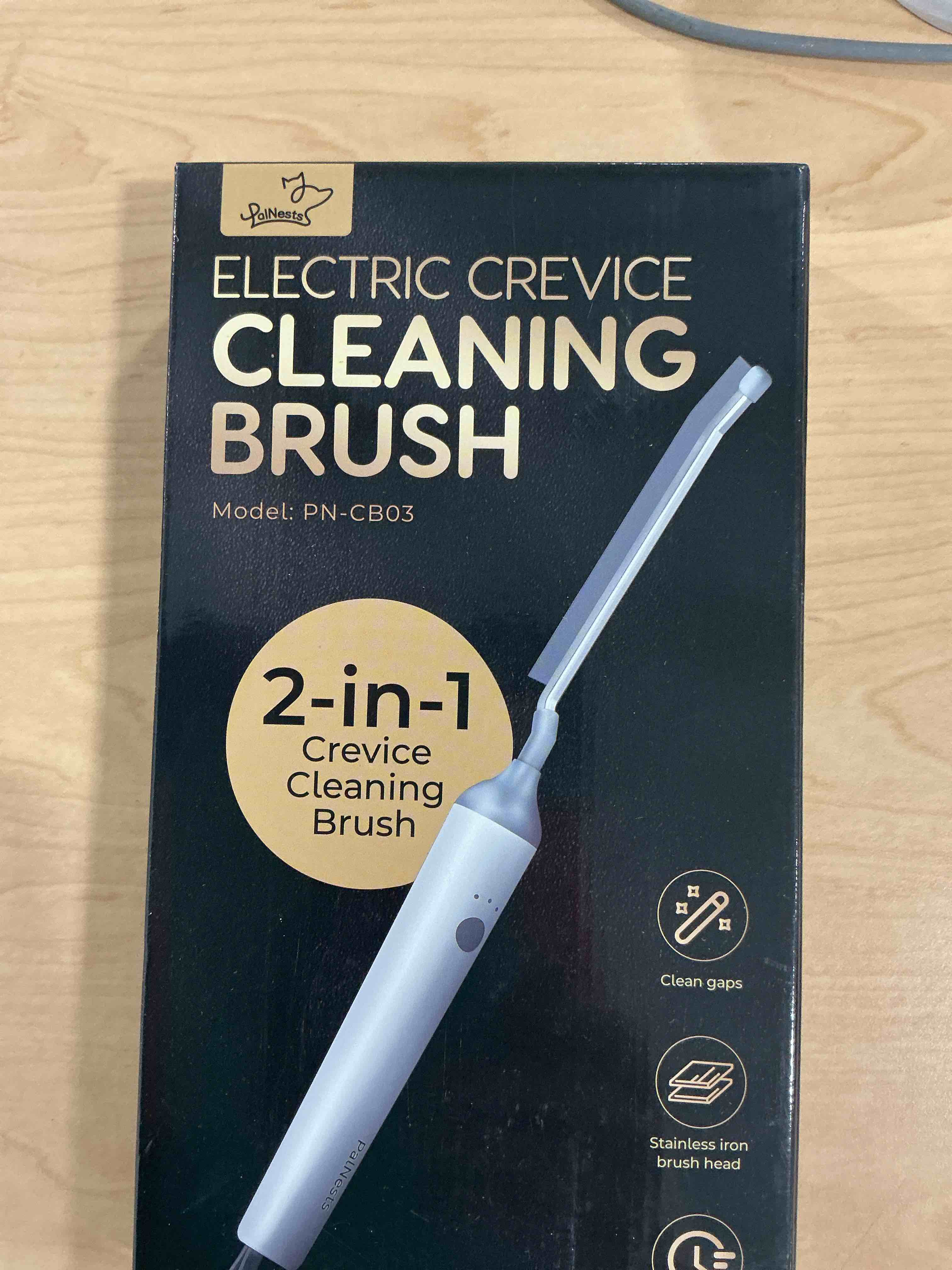 Condition photo showing New/Like New for reciprocating deep-clean brush - powered by back-and-forth scrubbing action & led light, 3-speed 2-in-1 hard and v-shaped bristles for grout, kitchen, bathroom, car, pet areas electric 2-in-1 brush