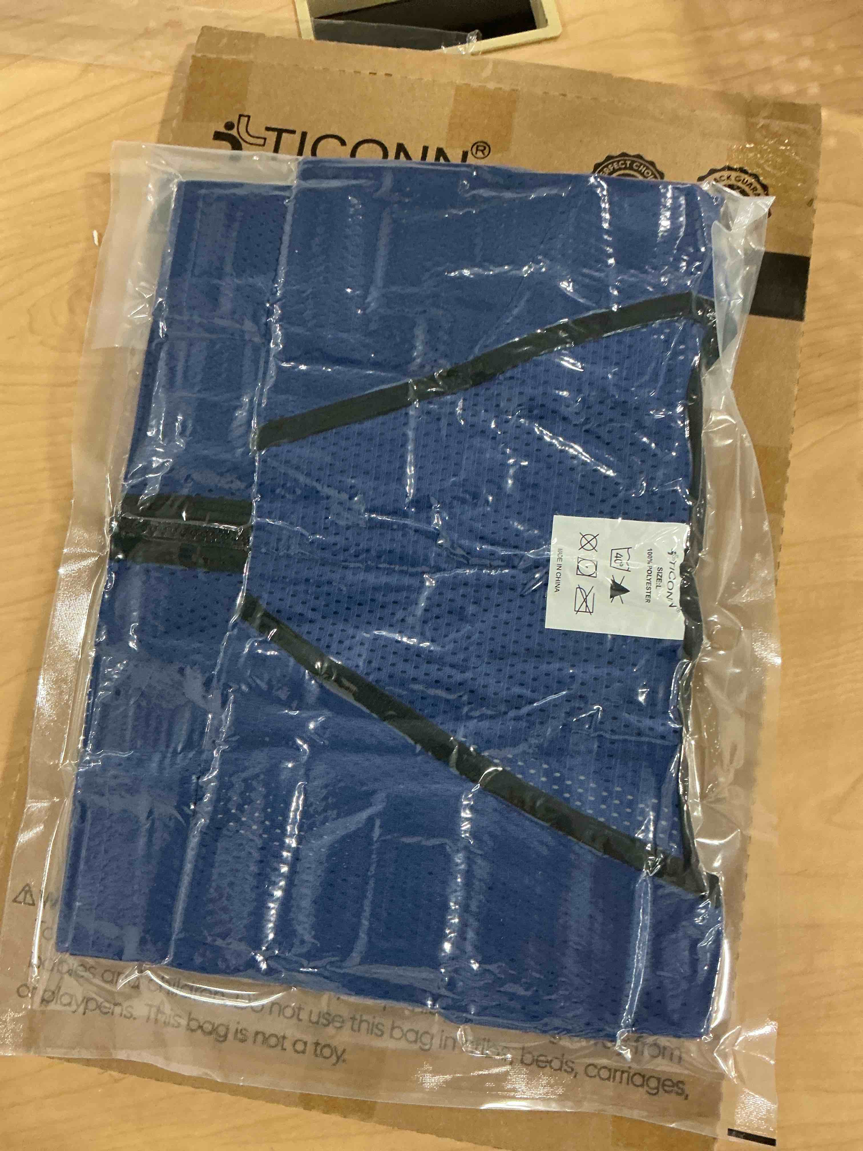 Condition photo showing New/Like New for reflective safety vest for men women hi vis vest with pockets high visibility vest mesh construction vests meets ansi/isea standards (blue-33, medium)