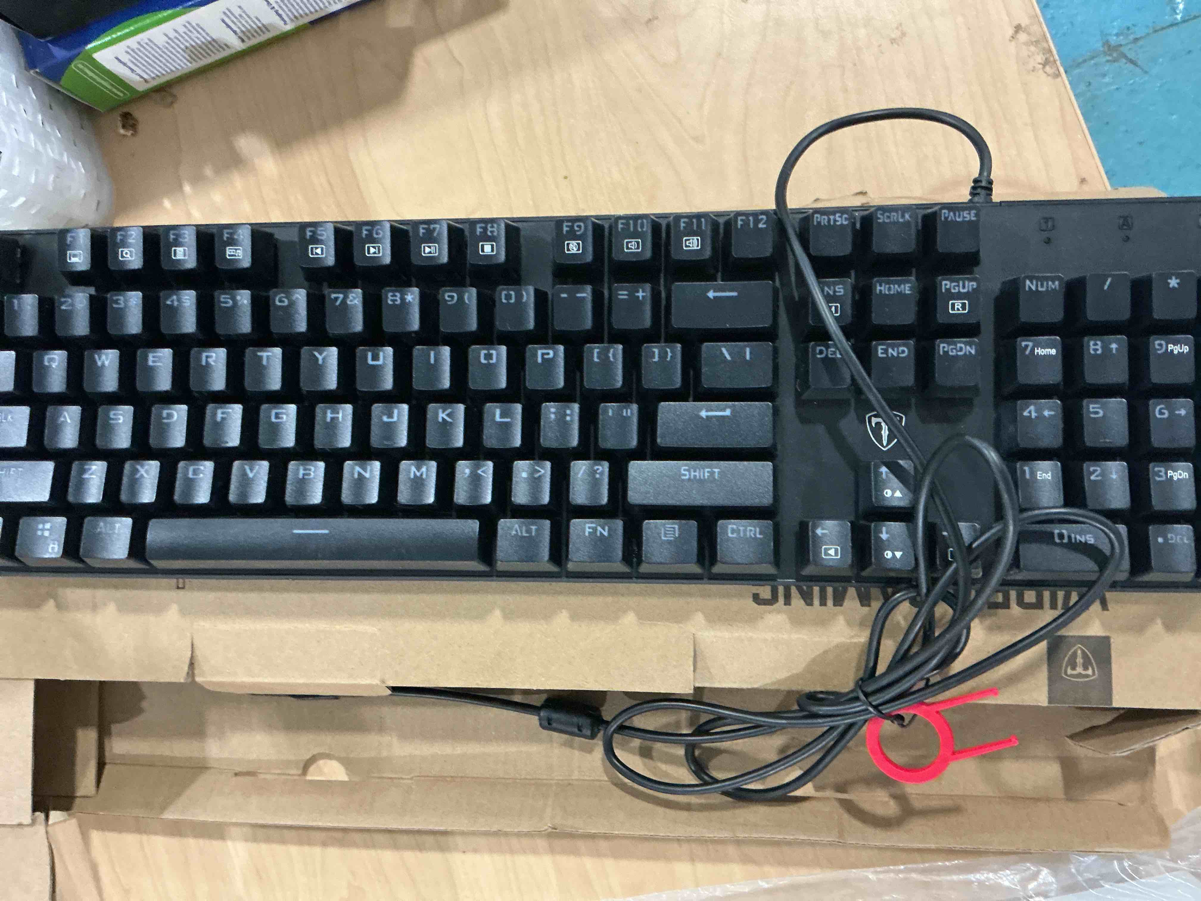 Condition photo showing Good Condition for redragon mechanical gaming keyboard wired, 11 programmable backlit modes, hot-swappable red switch, anti-ghosting, double-shot pbt keycaps, light up keyboard for pc mac wired rgb led