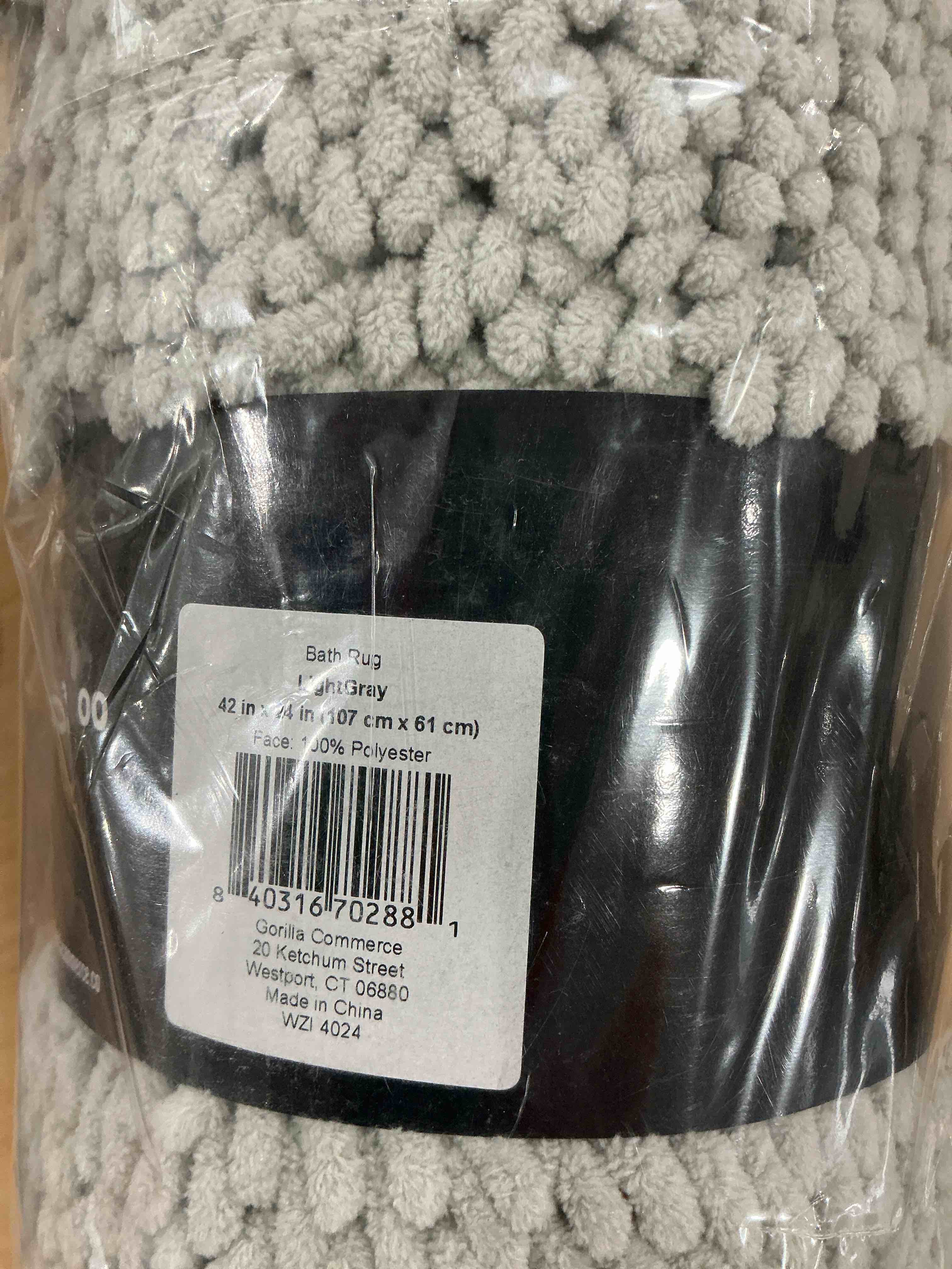 Condition photo showing New/Like New for olanly thick bathroom rugs 30x20, extra soft absorbent chenille bath rugs, rubber backing, machine wash dry, bath mats for bathroom floor, tub and shower, home decor accessories, grey