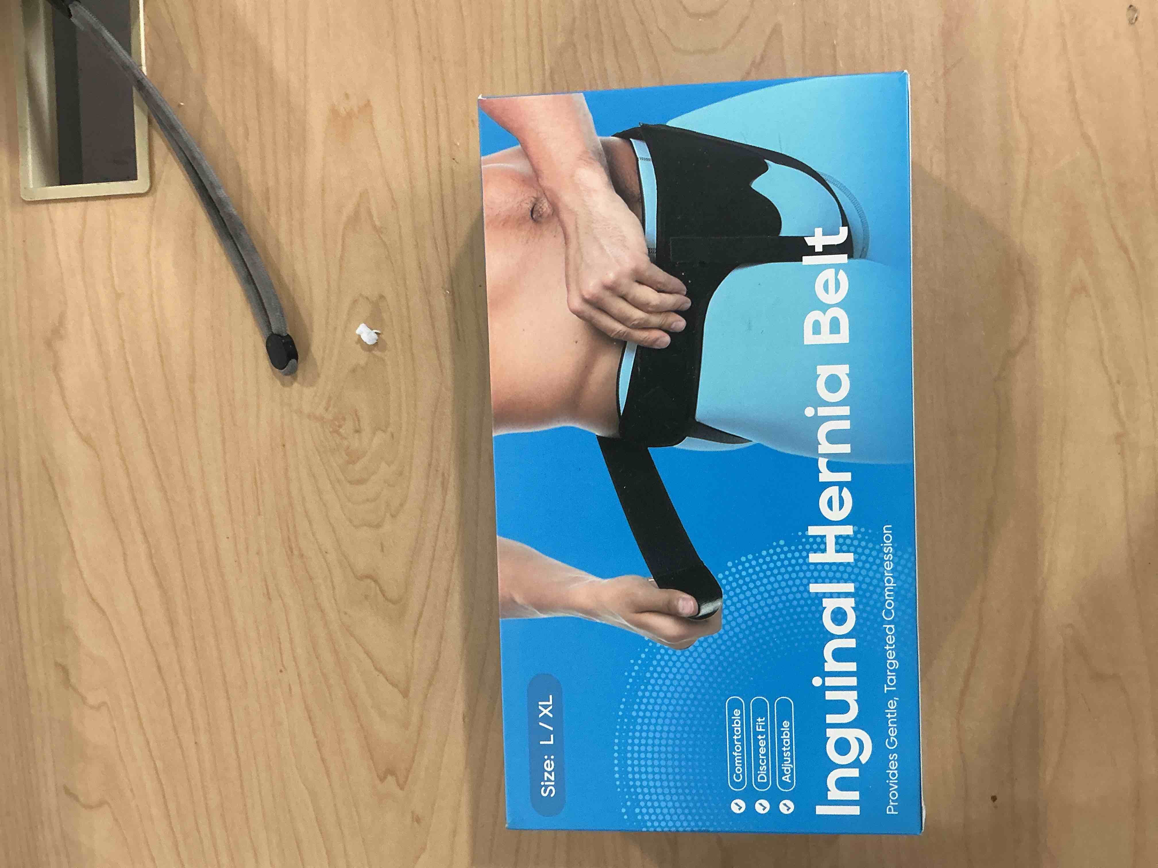 Condition photo showing New/Like New for hernia belts for men & women inguinal, inguinal hernia support for men, hernia truss for single/double inguinal, groin belt, adjustable waist strap with removable compression pads