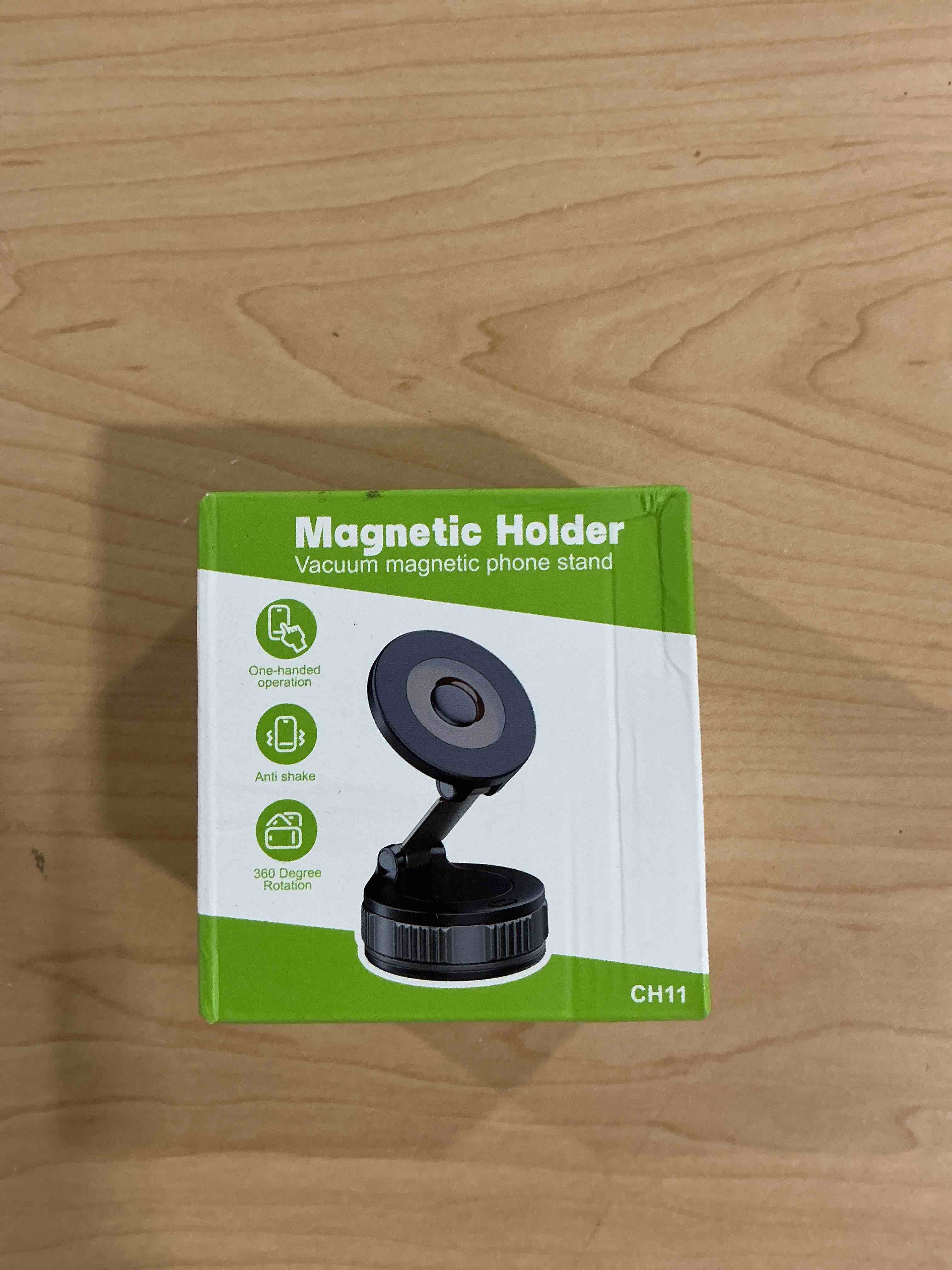 Condition photo showing New/Like New for magnetic suction phone holders for your car, 360°adjustable magnetic car phone holder?suction cup phone mount for your car/gym/mirror,phone car mount compatible iphone & android(black)