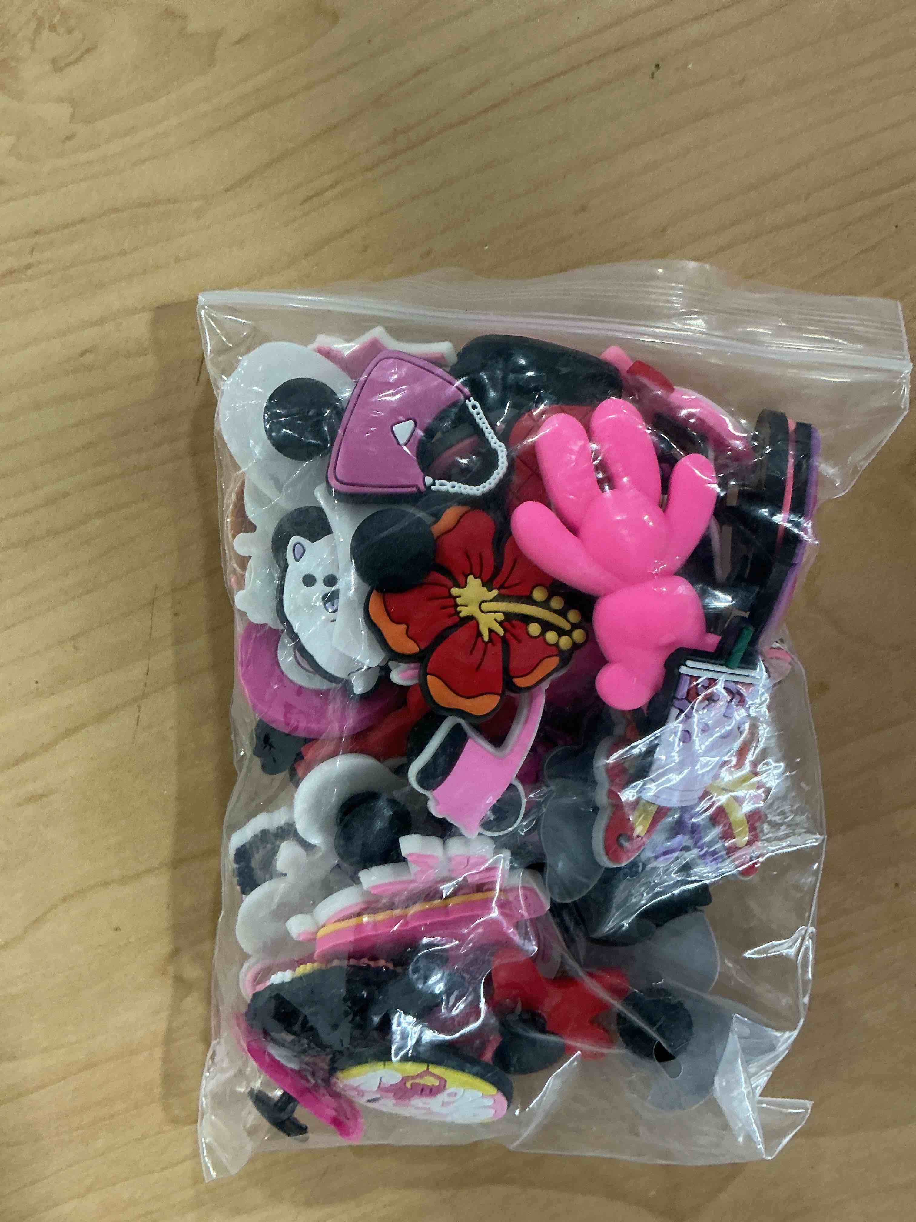 Condition photo showing New/Like New for cute shoe charms for decorations women men birthday party favors gifts pink