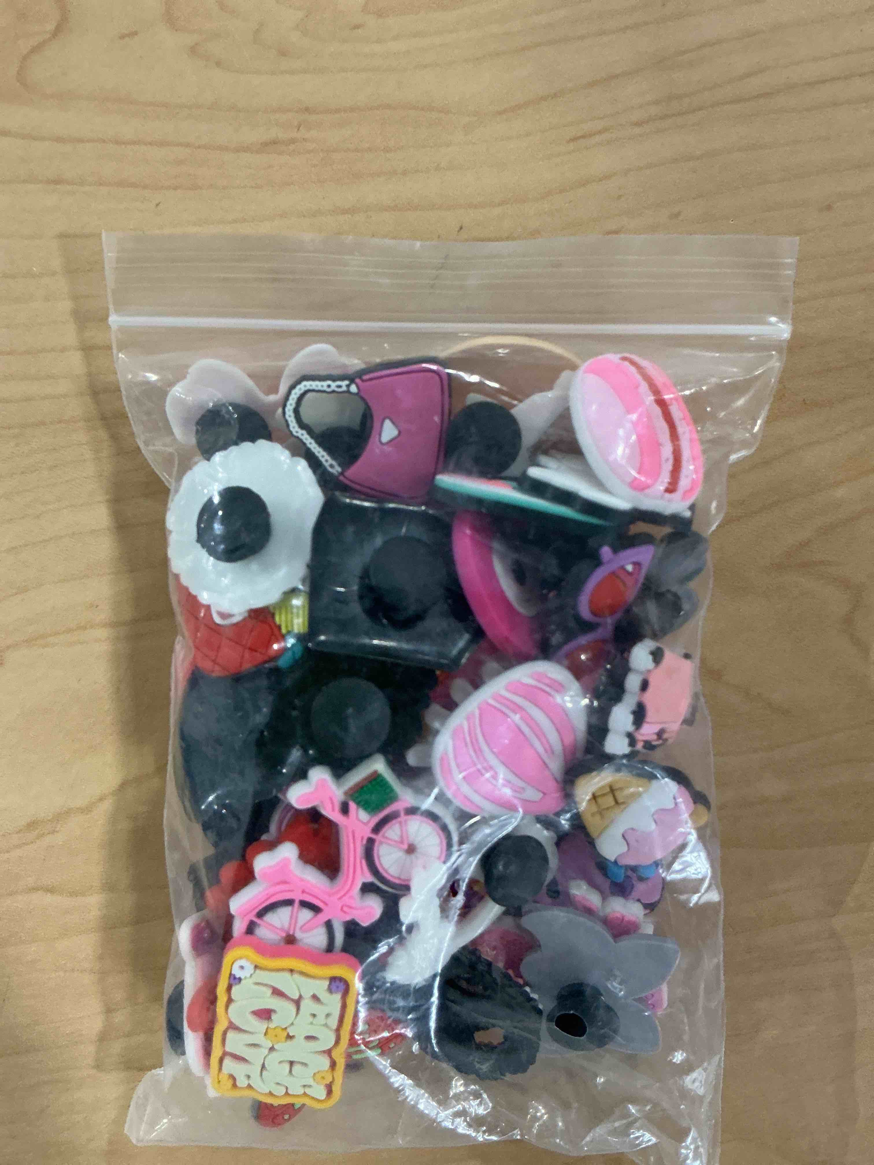 Condition photo showing New/Like New for cute shoe charms for decorations women men birthday party favors gifts pink