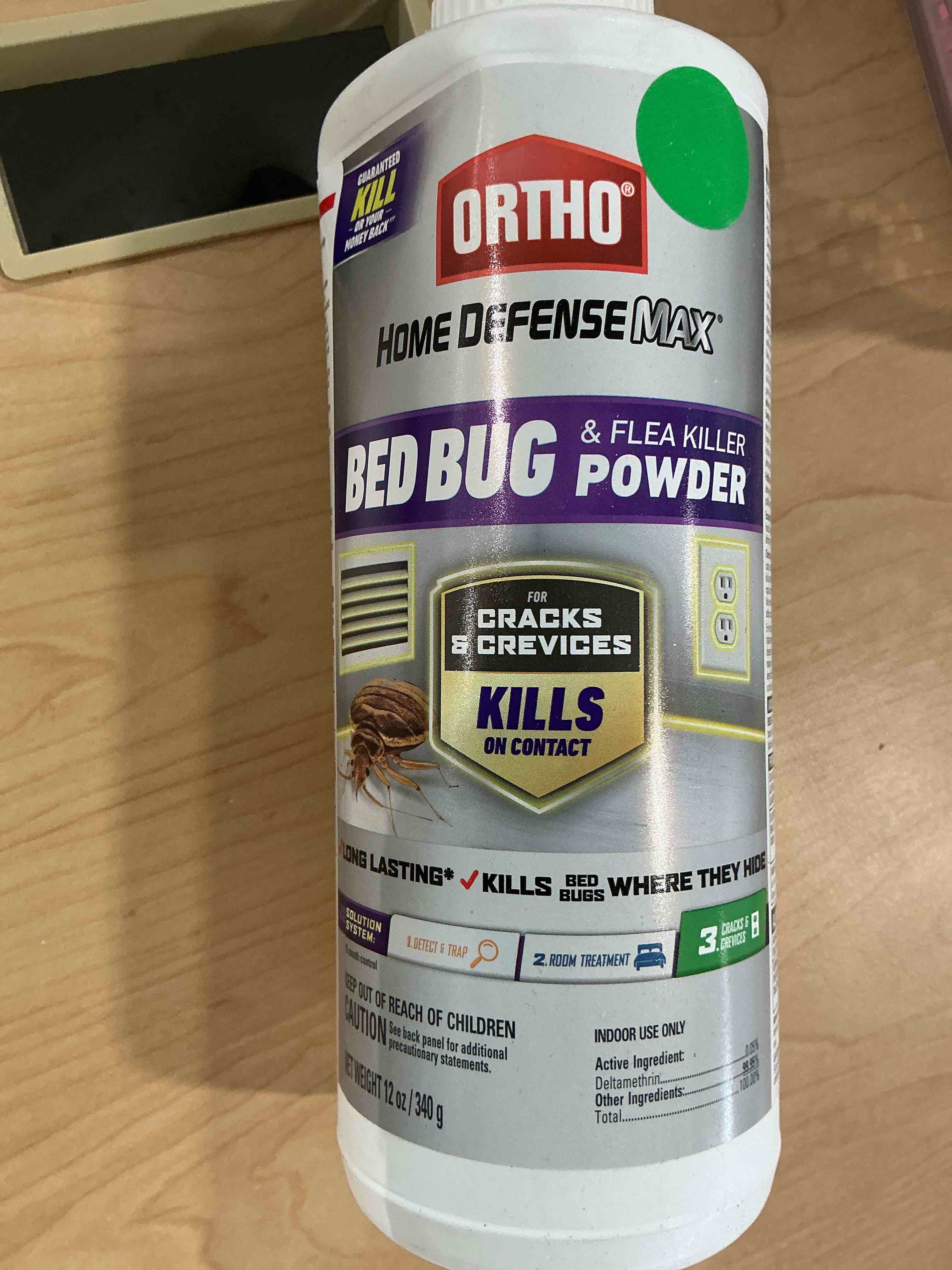Condition photo showing Good Condition for ortho home defense max bed bug & flea killer powder - bed bug killer, apply to cracks and crevices for up to 8 months of control, 12 oz.