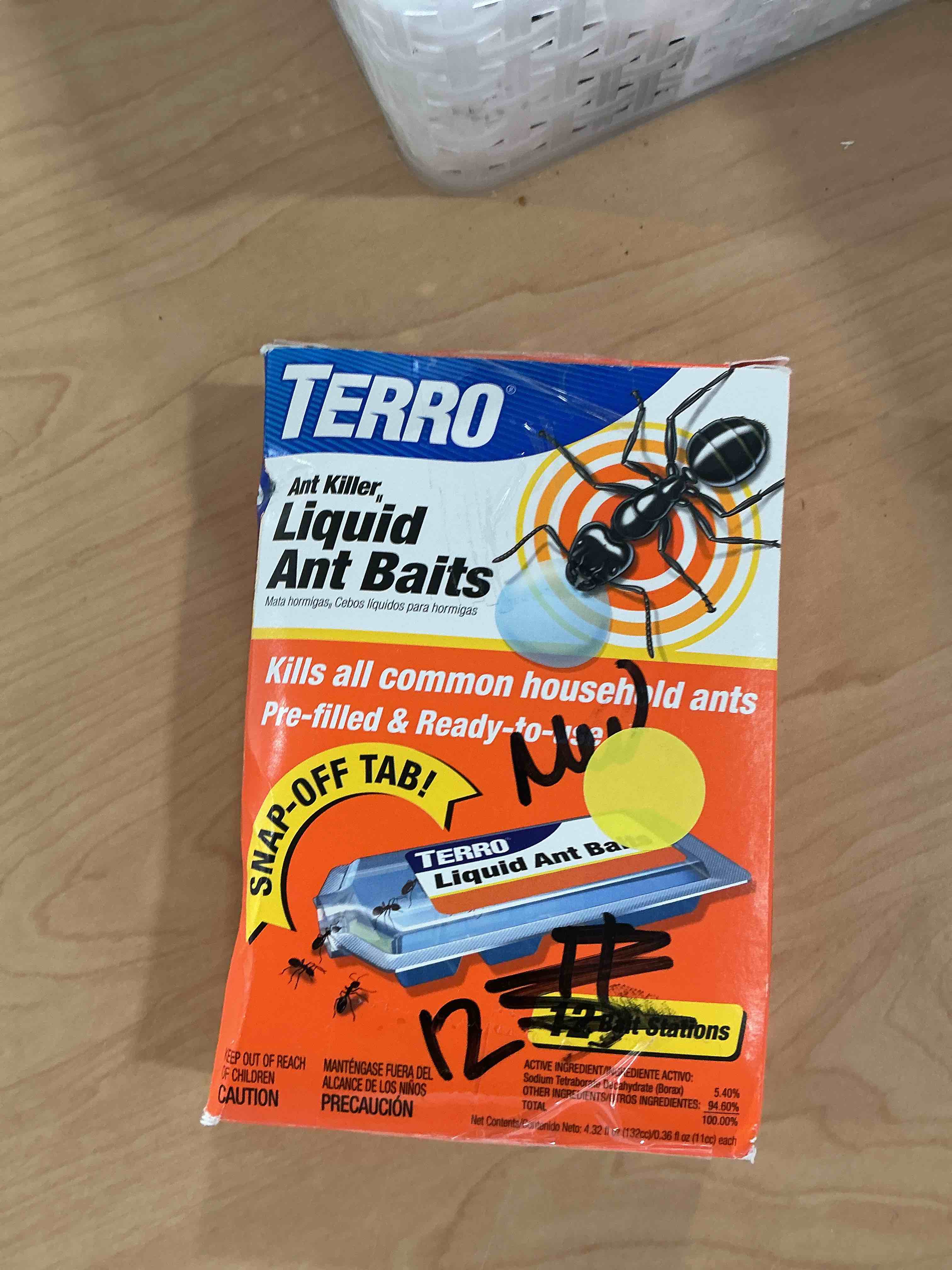 Condition photo showing New/Like New for terro ant killer bait stations t300b - liquid bait to eliminate ants - bait system - 12 count stations for effective indoor ant control 12 bait stations