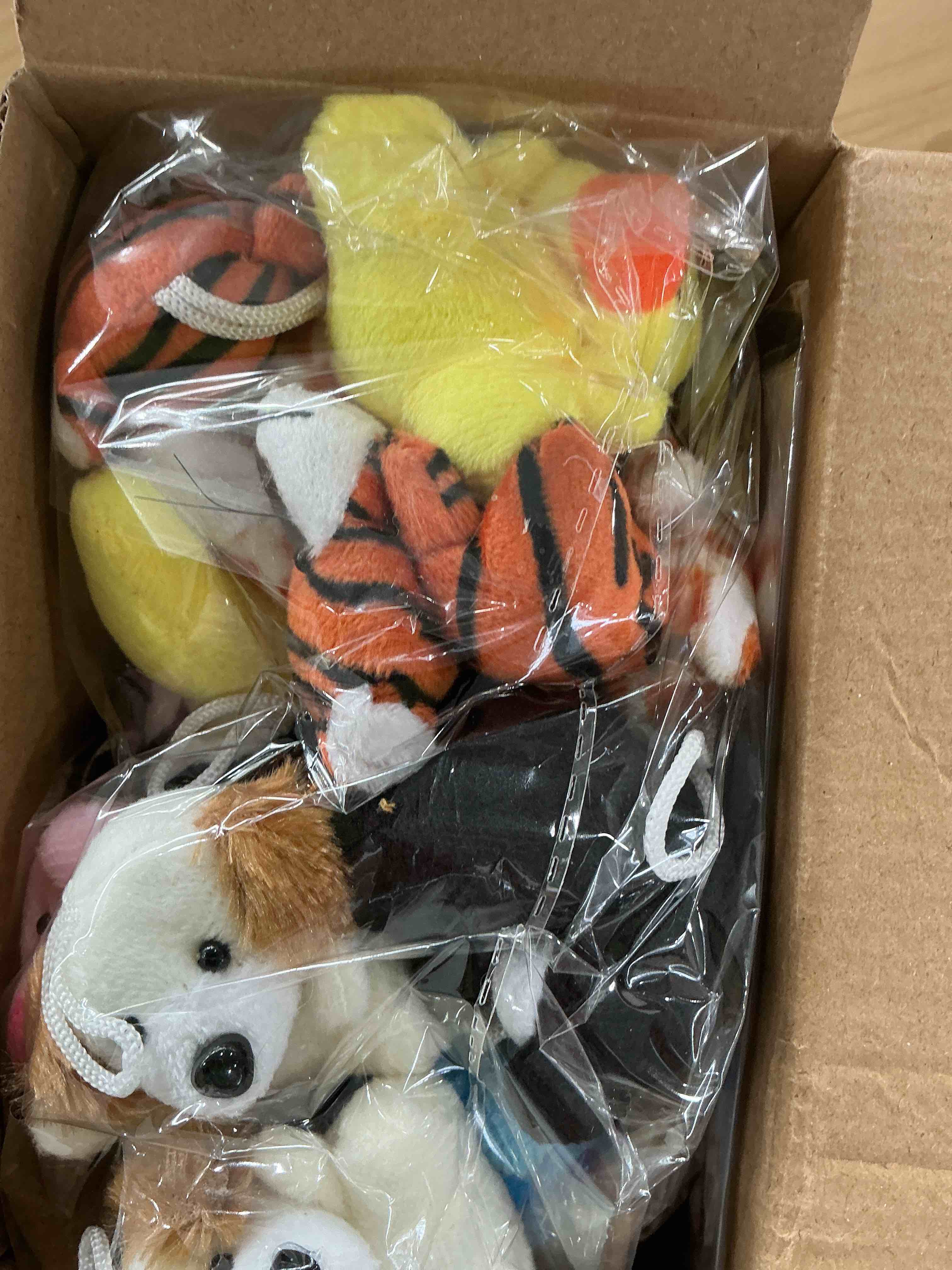 Condition photo showing New/Like New for 24 pack valentines day gifts for kids classroom animal plush toy keychain with valentines cards for kids school, valentines for kids class exchange cards gifts prizes party favors for boys girls style 3