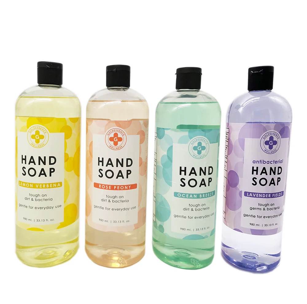 goldessence wellness liquid hand soap 33.13 fl oz (12ct)
