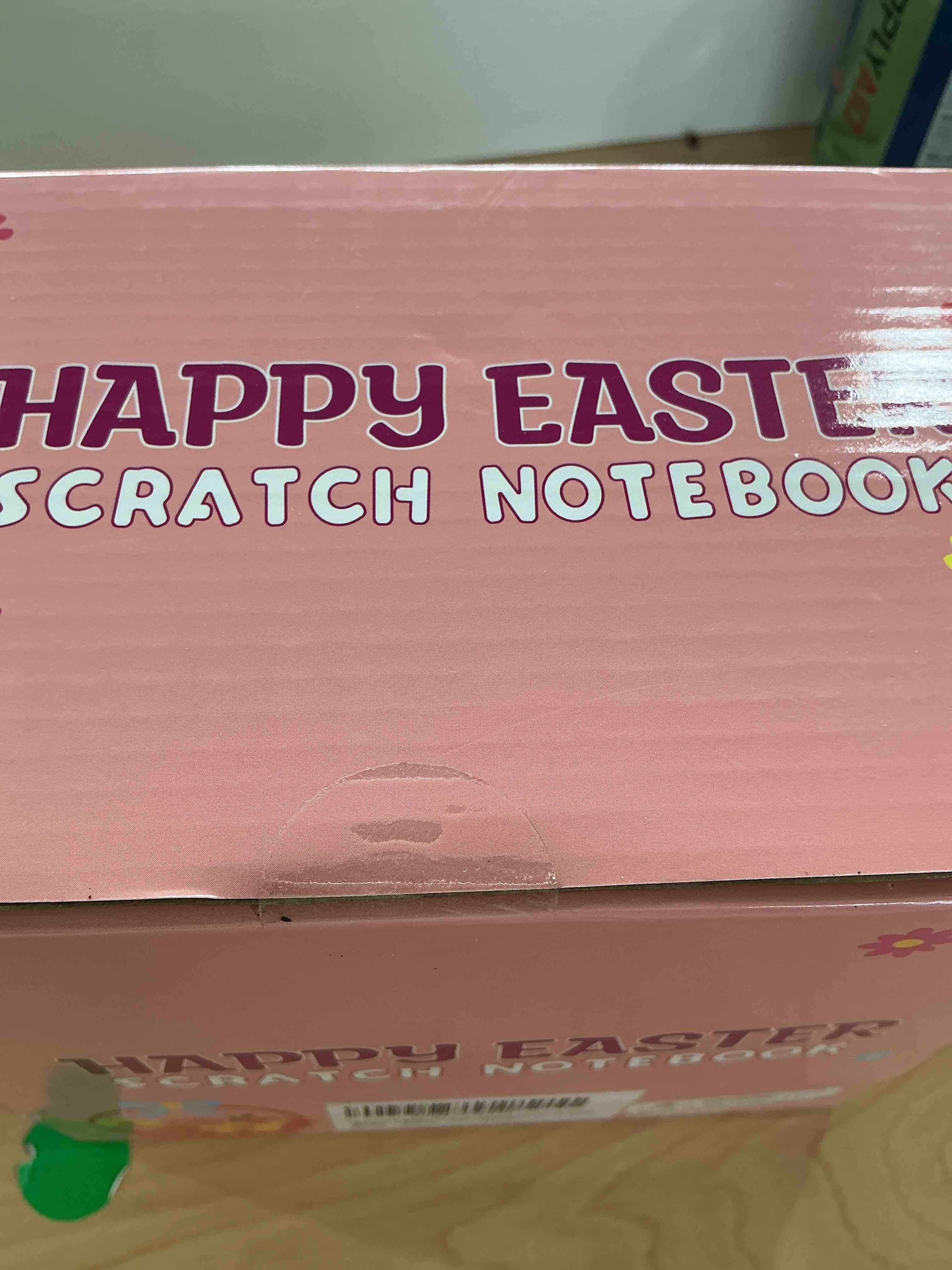 Condition photo showing New/Like New for 24 pack scratch books easter party favors, rainbow scratch notebook paper bulk for kids student classroom school gifts prizes, easter basket goodie bag fillers stuffers