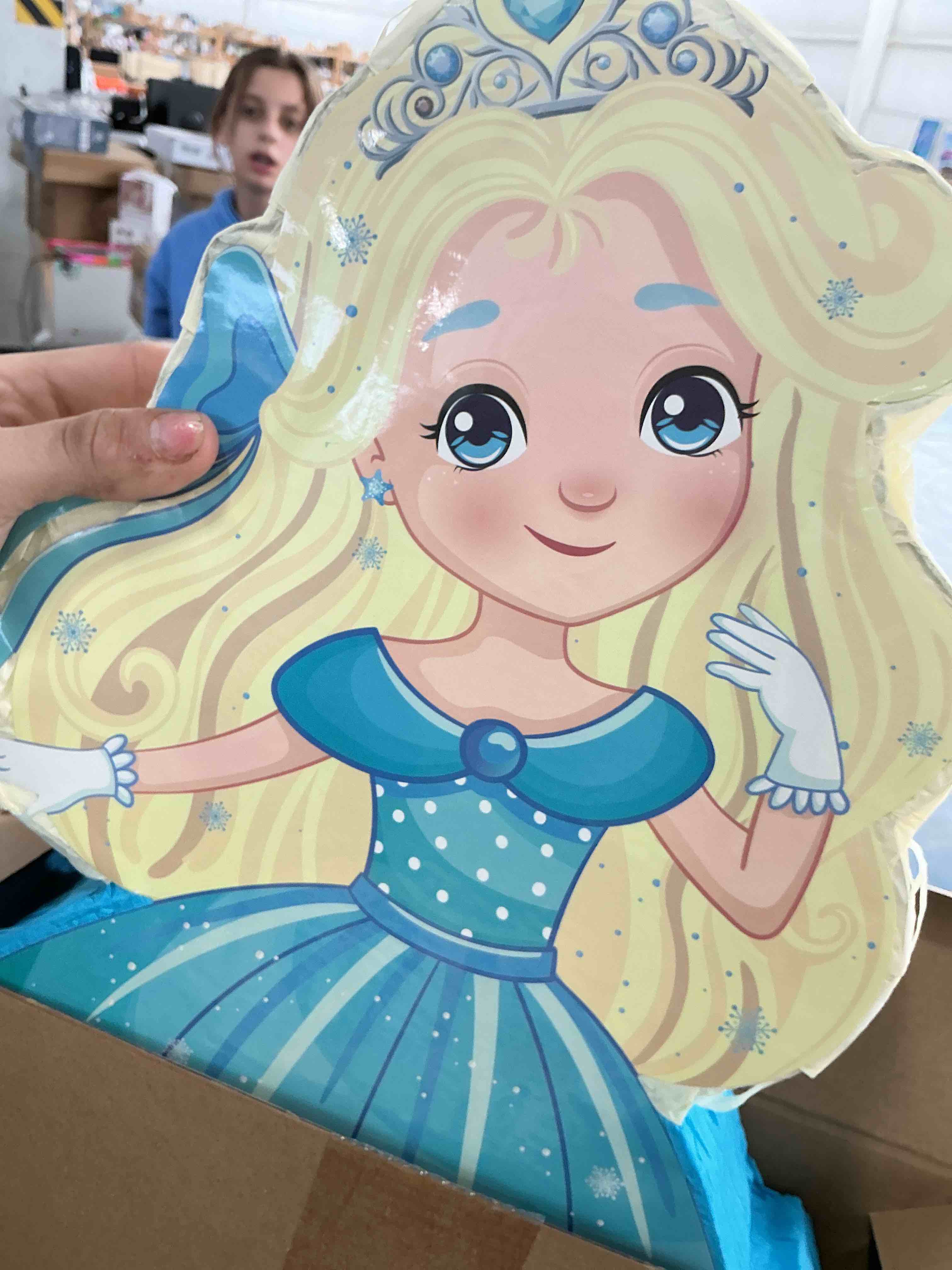 Condition photo showing New/Like New for Threan Princess Piñata Fairy Party Decorations Pink Ballet Piñata Ballerina, Birthday Game Set Party Supplies for Girl Theme Baby Shower Butterfly Birthday Supplies Decoration(Blue Princess)