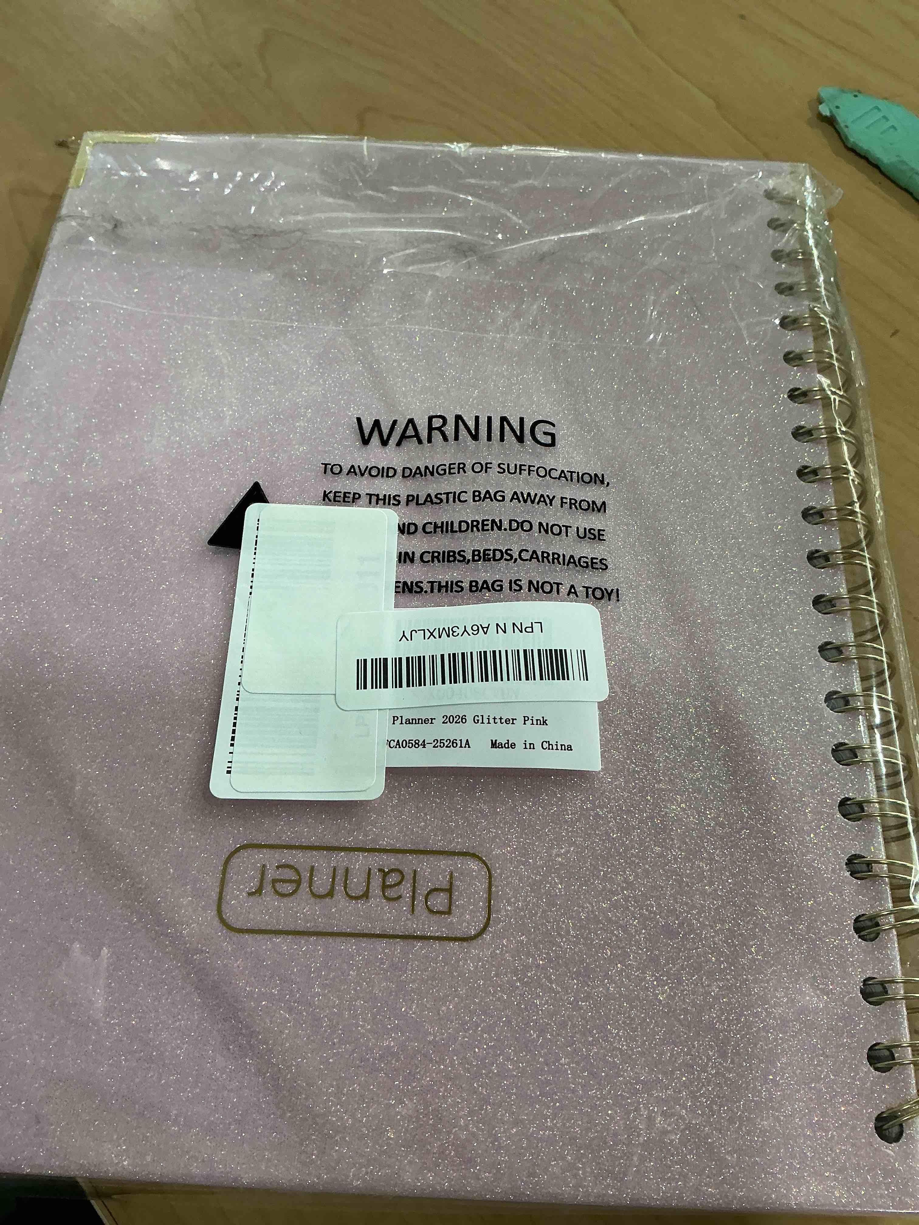 Condition photo showing New/Like New for Forvencer 2026 Planner, Hardcover Calendar Planner Weekly and Monthly, Jan 2026 - Dec 2026, 8.5" x 11", Spiral Agenda Book with Tabs, Exquisite Daily Journal Organizer for Home School, Glitter Pink Glitter Pink 8.5" x 11"
