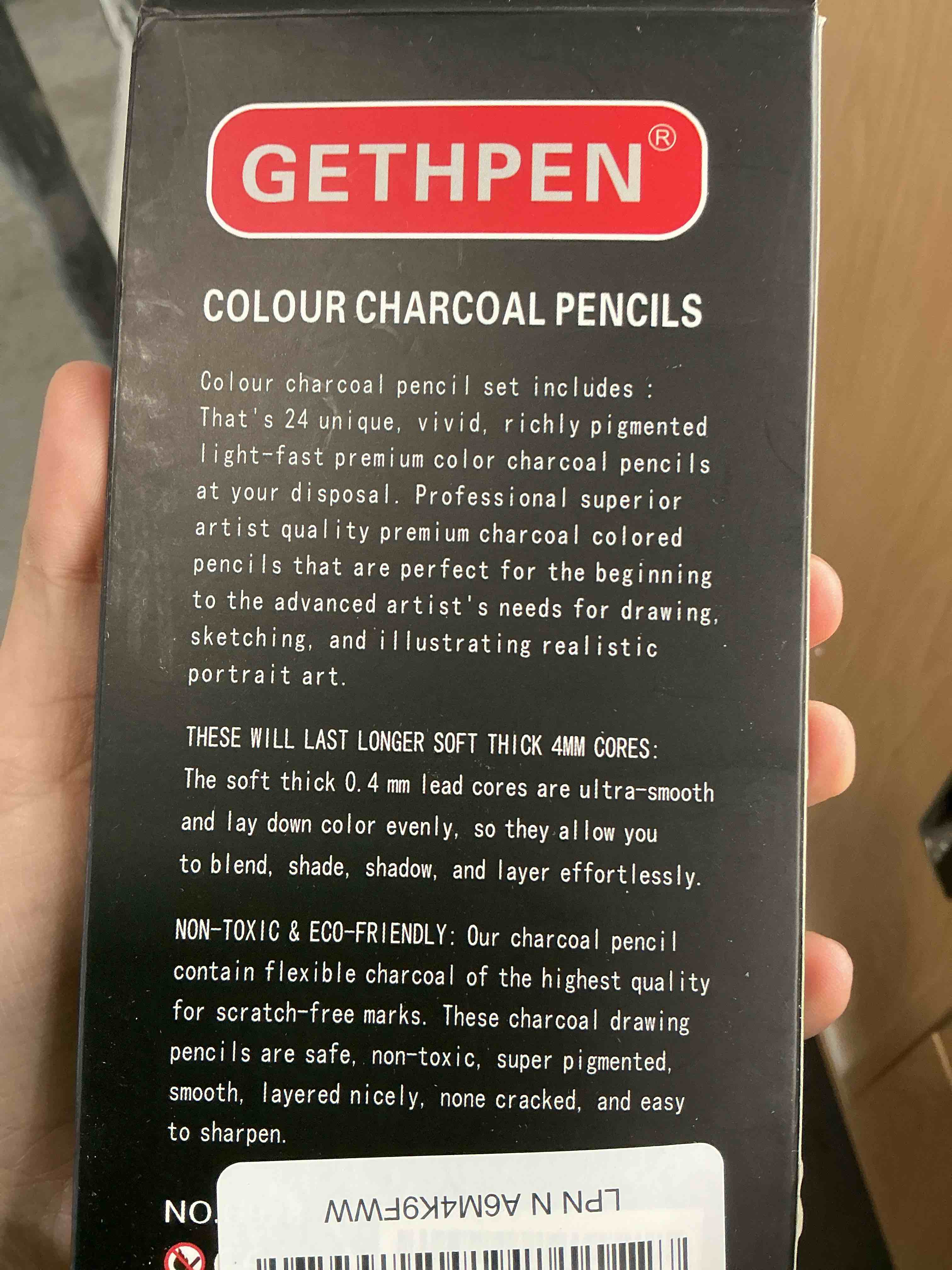 Condition photo showing New/Like New for Pastel Pencils,Colored Charcoal Pencils Drawing Set, Skin Tone Colored Pencils,Charcoal Pencils for Drawing Pastel Chalk Pencils for Sketching, Shading, Coloring, Layering & Blending,24 Colors Multicolor 1 Count (Pack of 24)