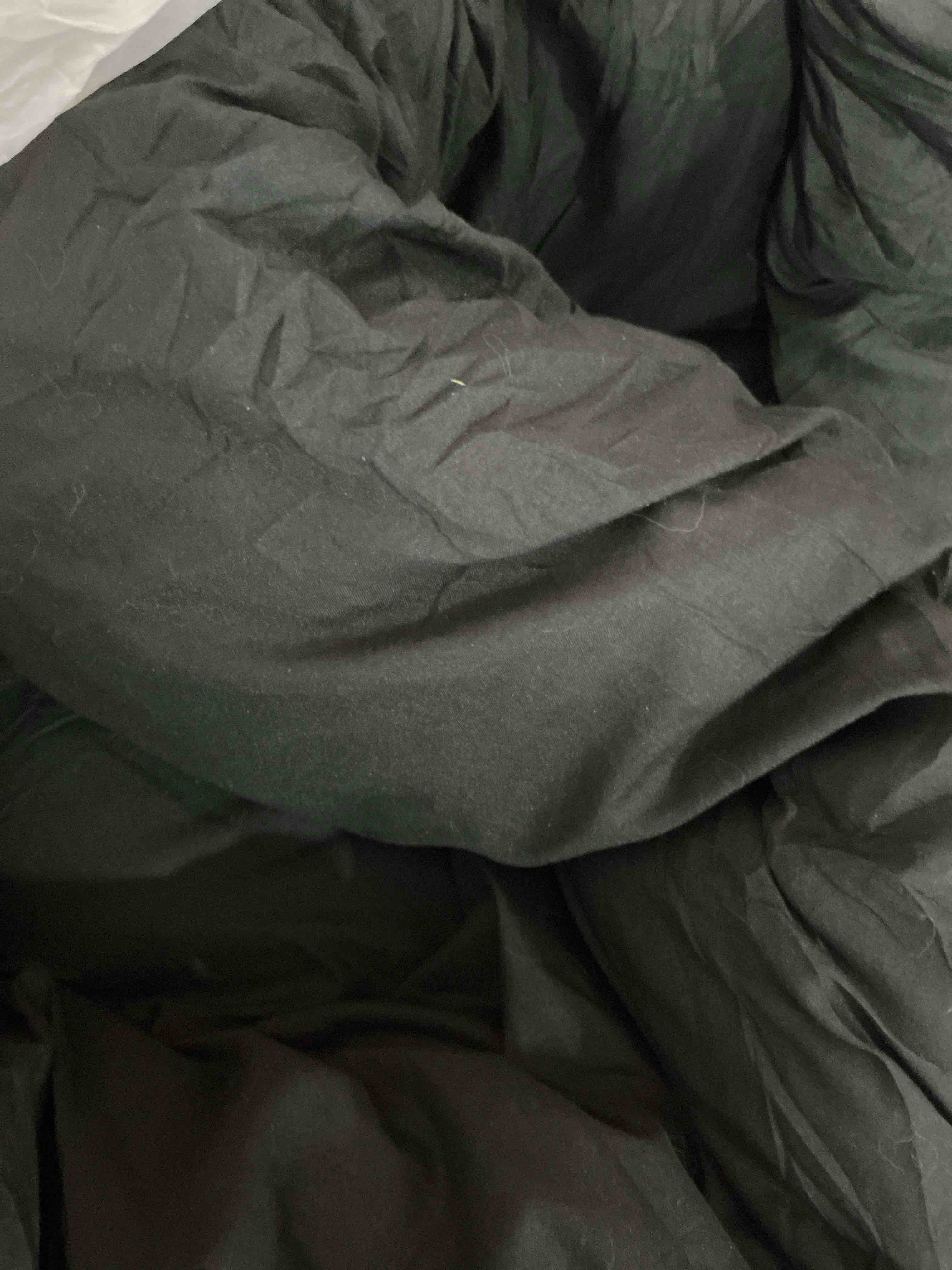 Condition photo showing Good Condition for CozyLux Oversized Queen Comforter Set Black,Pieces 88x88 Solid Breathable Quilted Style Bedding Sets All Season, Luxury Soft Down Alternative Comforter Bed Set (1 Comforter