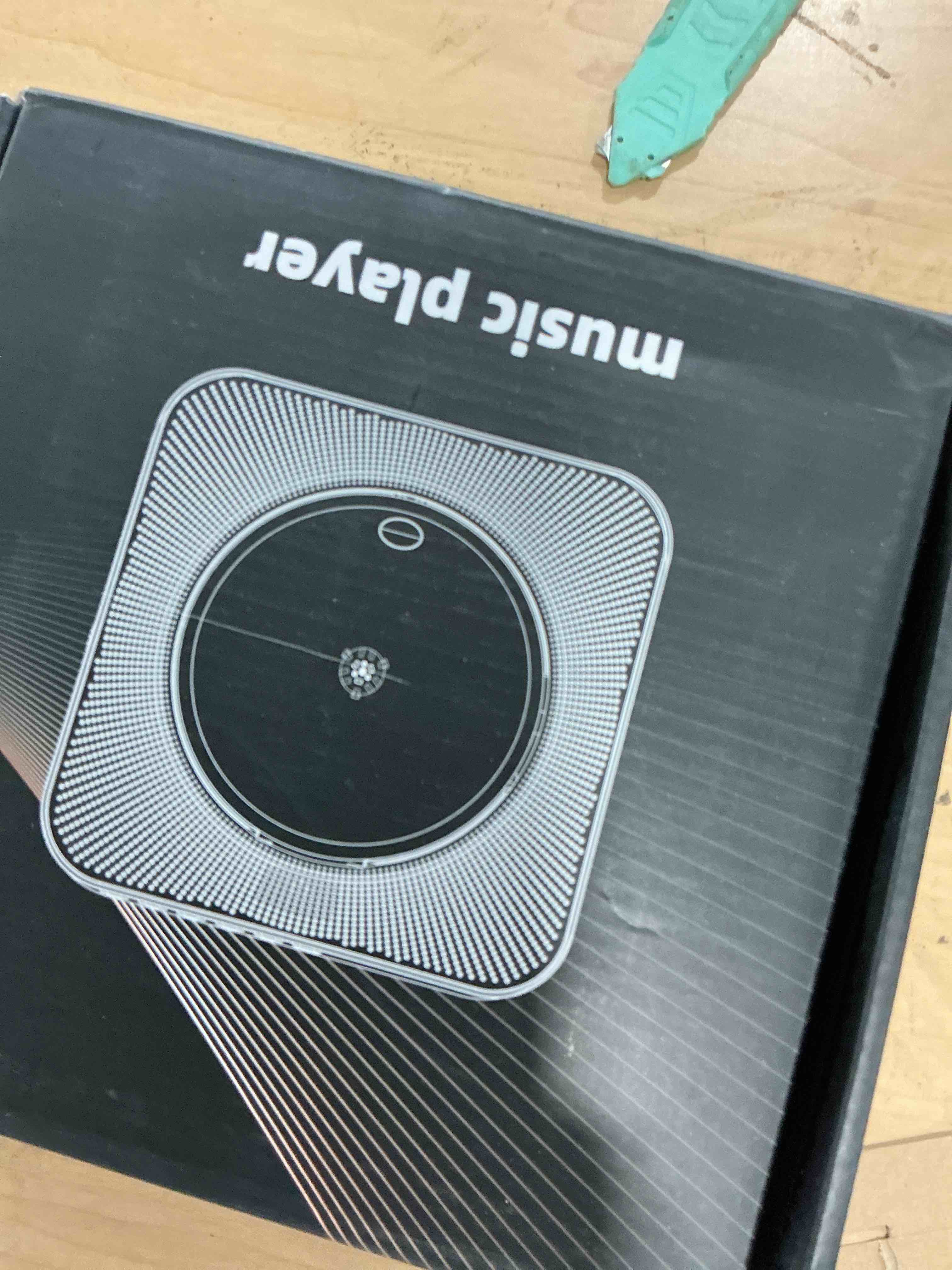 Condition photo showing Good Condition for Gueray Portable CD Player, Bluetooth CD Kpop Player for Desktop with HiFi Sound Speaker, FM Radio CD Music Player for Home with Remote Control, Dust Cover, LED Screen, Support AUX/USB, Headphone Jack Black