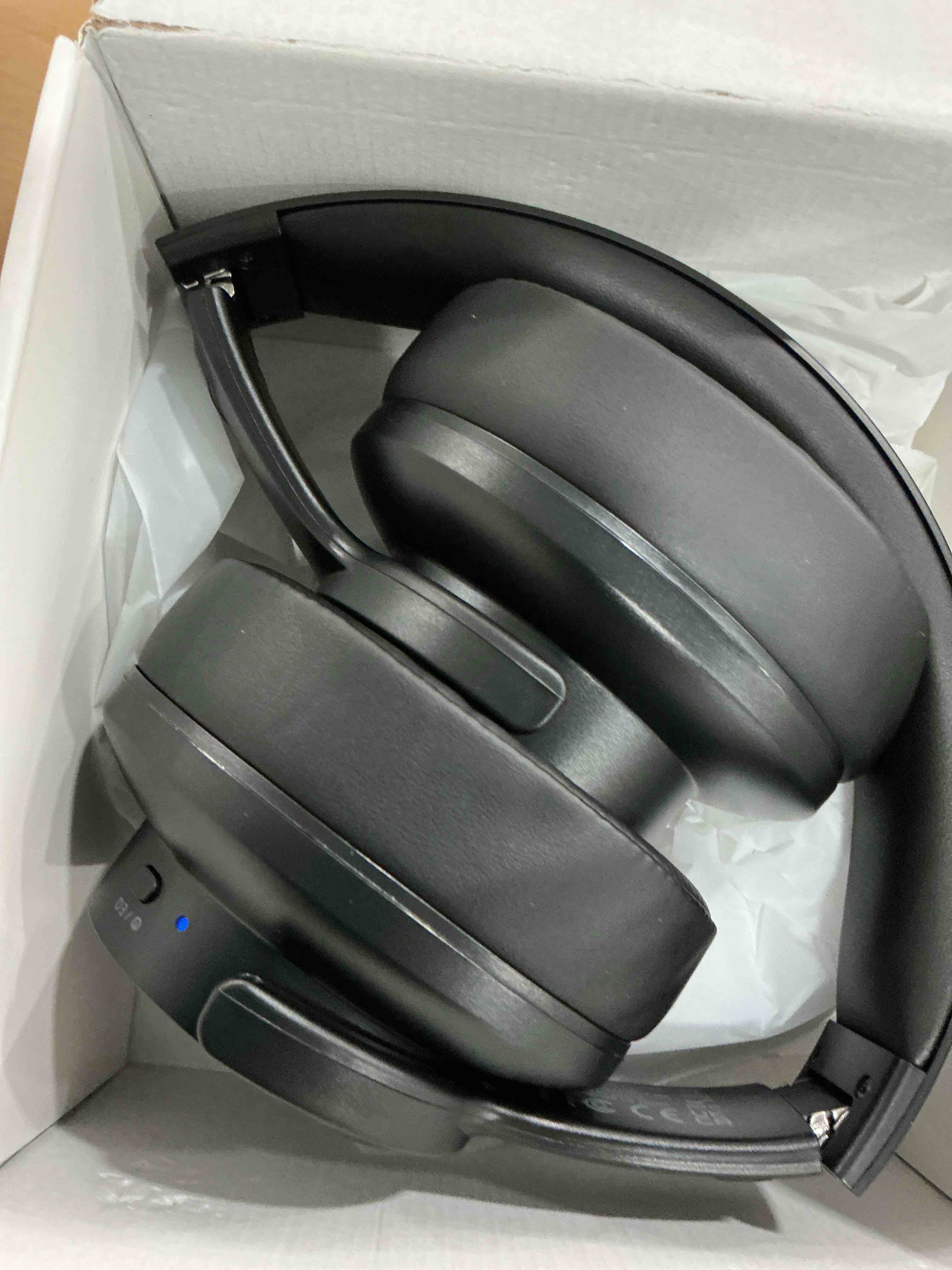 Condition photo showing Good Condition for Picun B8 Bluetooth Headphones, 120H Playtime Headphone Wireless Bluetooth with 3 EQ Modes, Low Latency, Hands-Free Calls, Over Ear Headphones for Travel Home Office Cellphone PC Black