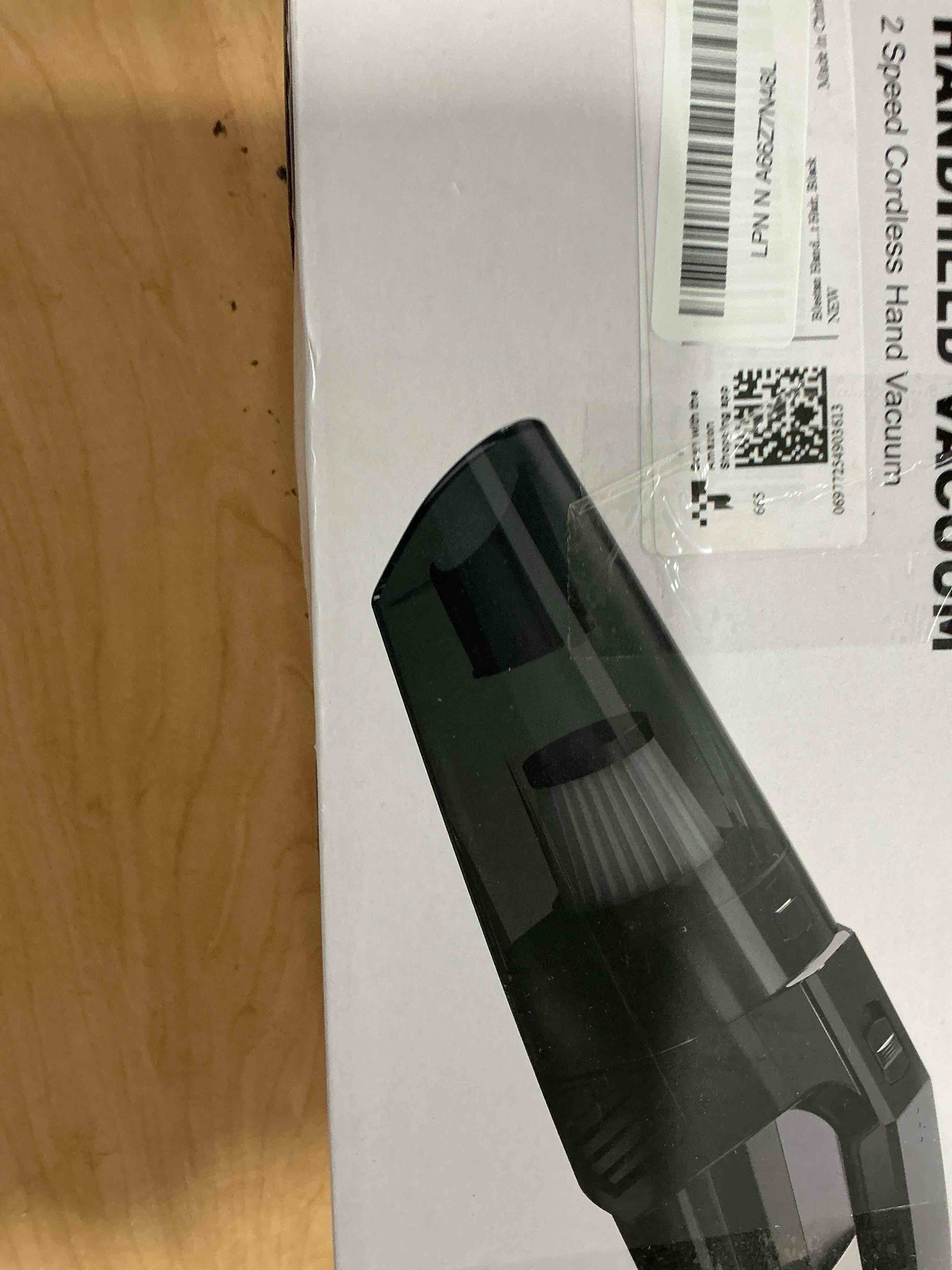 Condition photo showing Good Condition for Handheld Vacuum Cordless Portable Car Vacuum with LED Light, High Power Suction, 3 in 1, Lightweight Rechargeable Hand Vacuum, Hand Held Vacuum Cleaner for Car Home Office, Pet Hair, Black