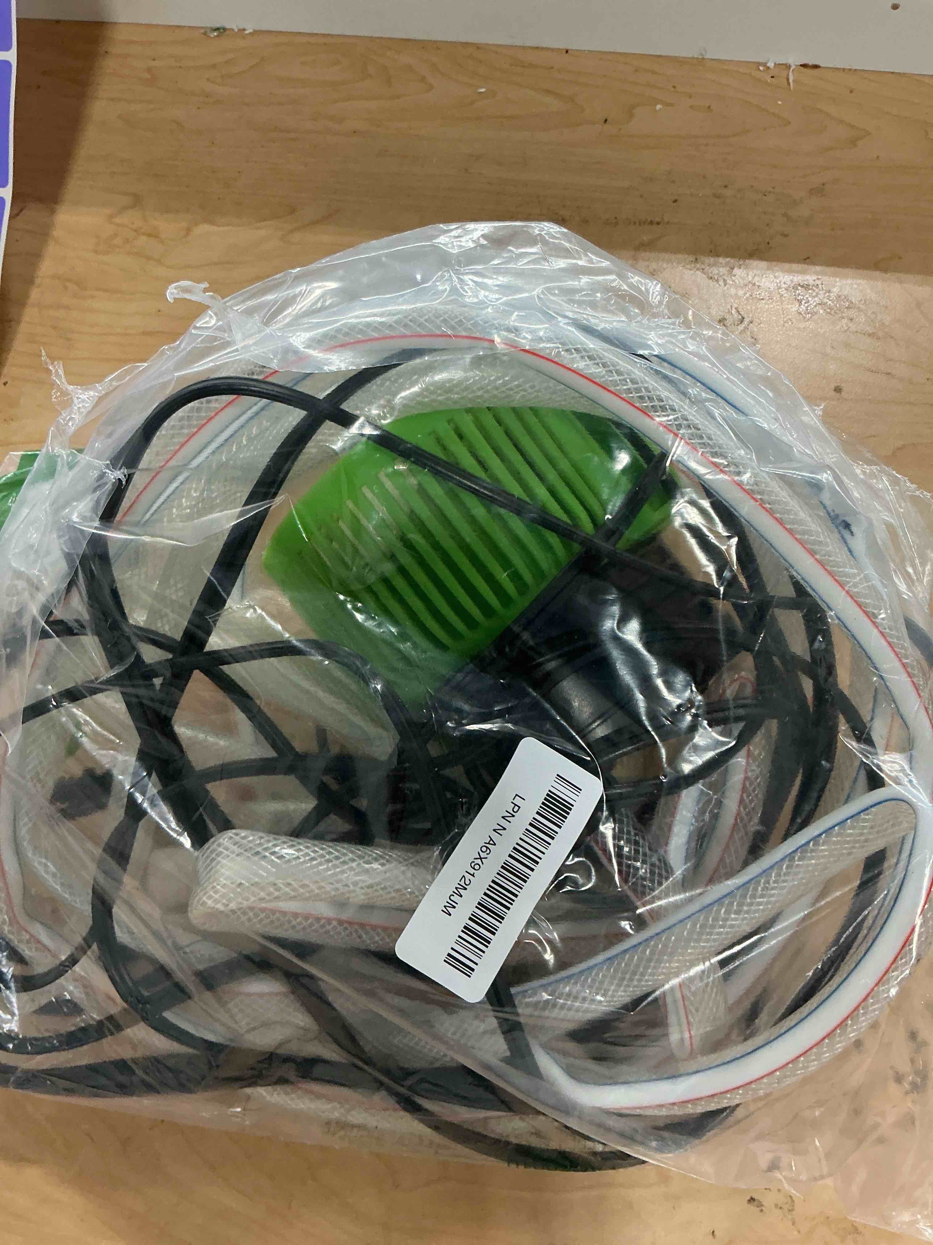 Condition photo showing Good Condition for Pool Cover Pump above Ground - Submersible Water Sump Pump Swimming Water Removal Pumps, with Drainage Hose & 25 Feet Extra Long Power Cord, 850 GPH inGround, 3 Adapters Green