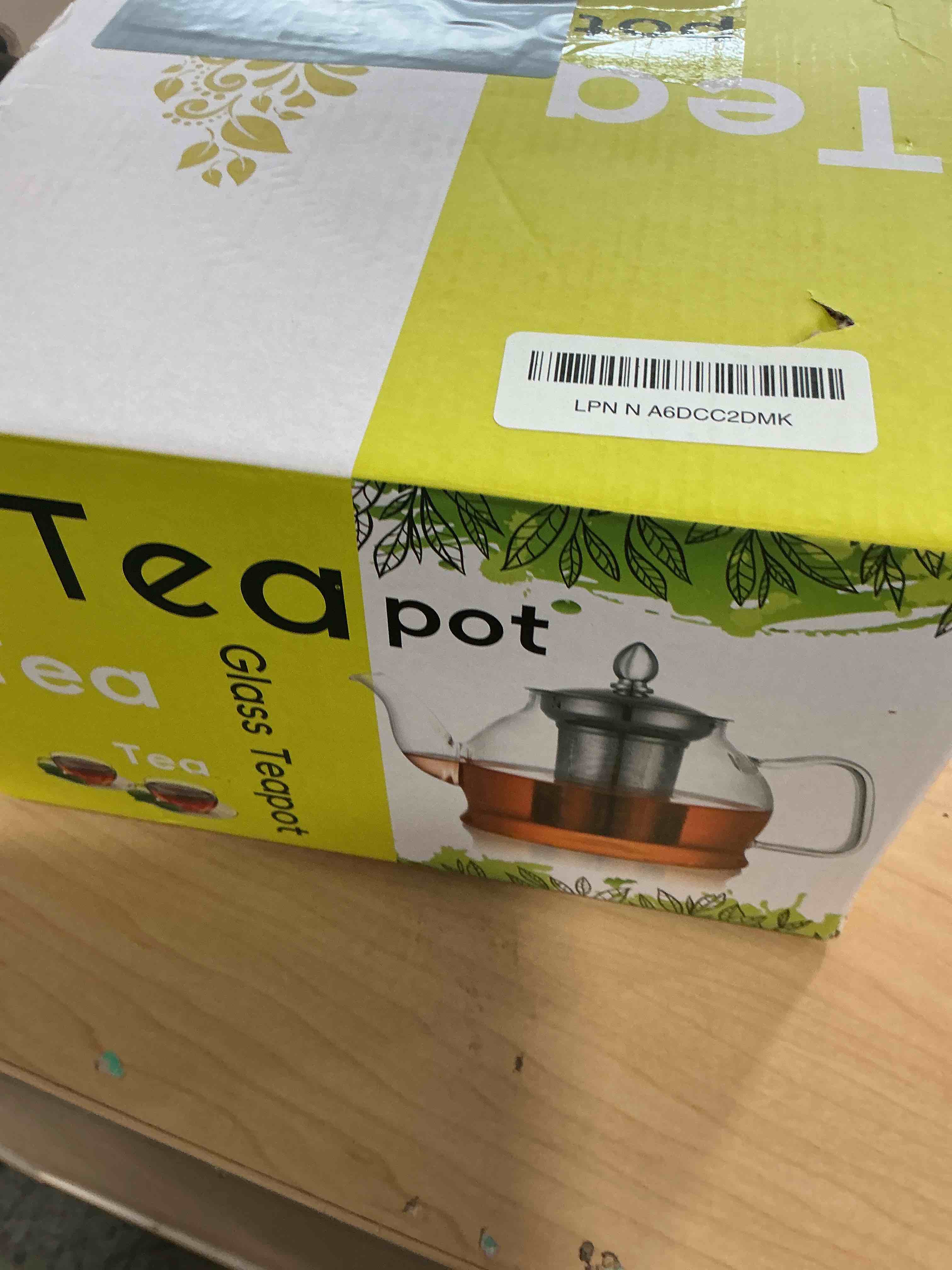 Condition photo showing Good Condition for HIWARE 1500ml Glass Teapot with Removable Infuser, Stovetop Safe Tea Kettle, Blooming and Loose Leaf Tea Maker Set 50 oz