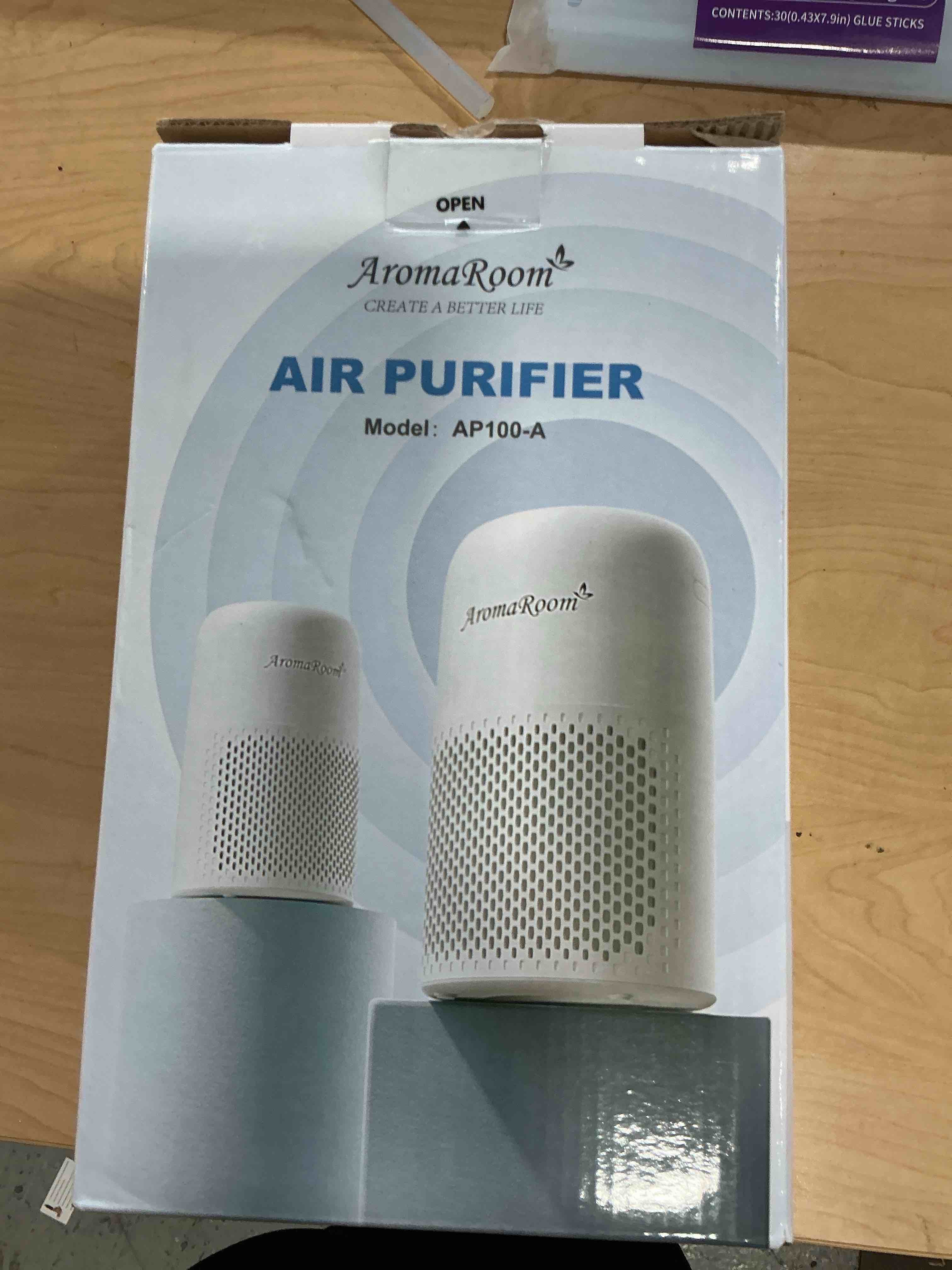 Condition photo showing Good Condition for AromaRoom Air Purifiers for Bedroom with True HEPA13 Filters 3-in-1, Pet Air Purifier with Aroma Pad for Wildfires Smoke Pollen Dander, 22dB Quiet Air Cleaners for Baby Room Office Dorm Pearl-White