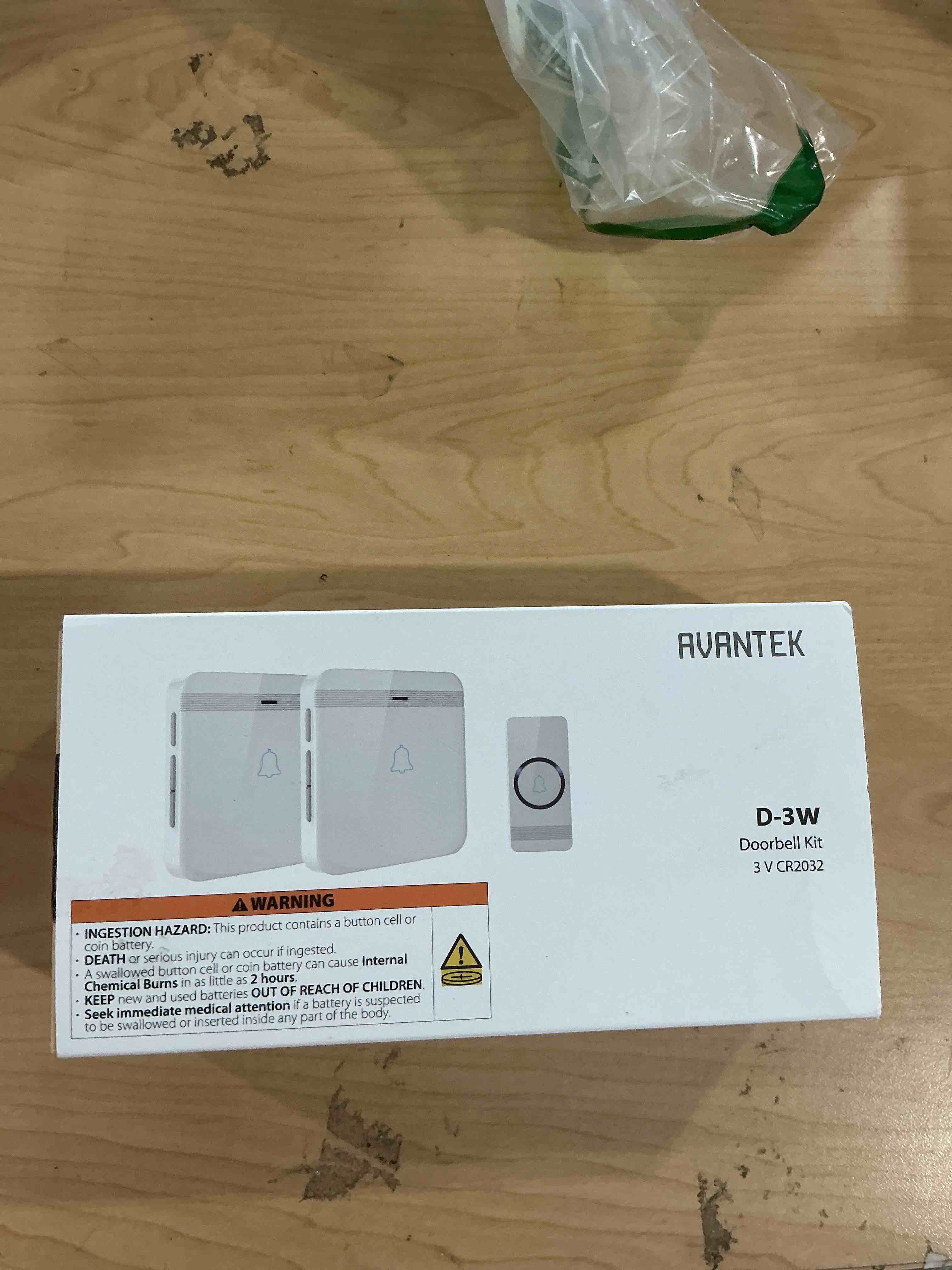 Condition photo showing Good Condition for AVANTEK Wireless Doorbell, D-3W Waterproof Door Chime Kit Operating at over 1300 Feet with *ONLY 1 Plug-In Receivers* 52 Melodies, CD Quality Sound and LED Flash White
