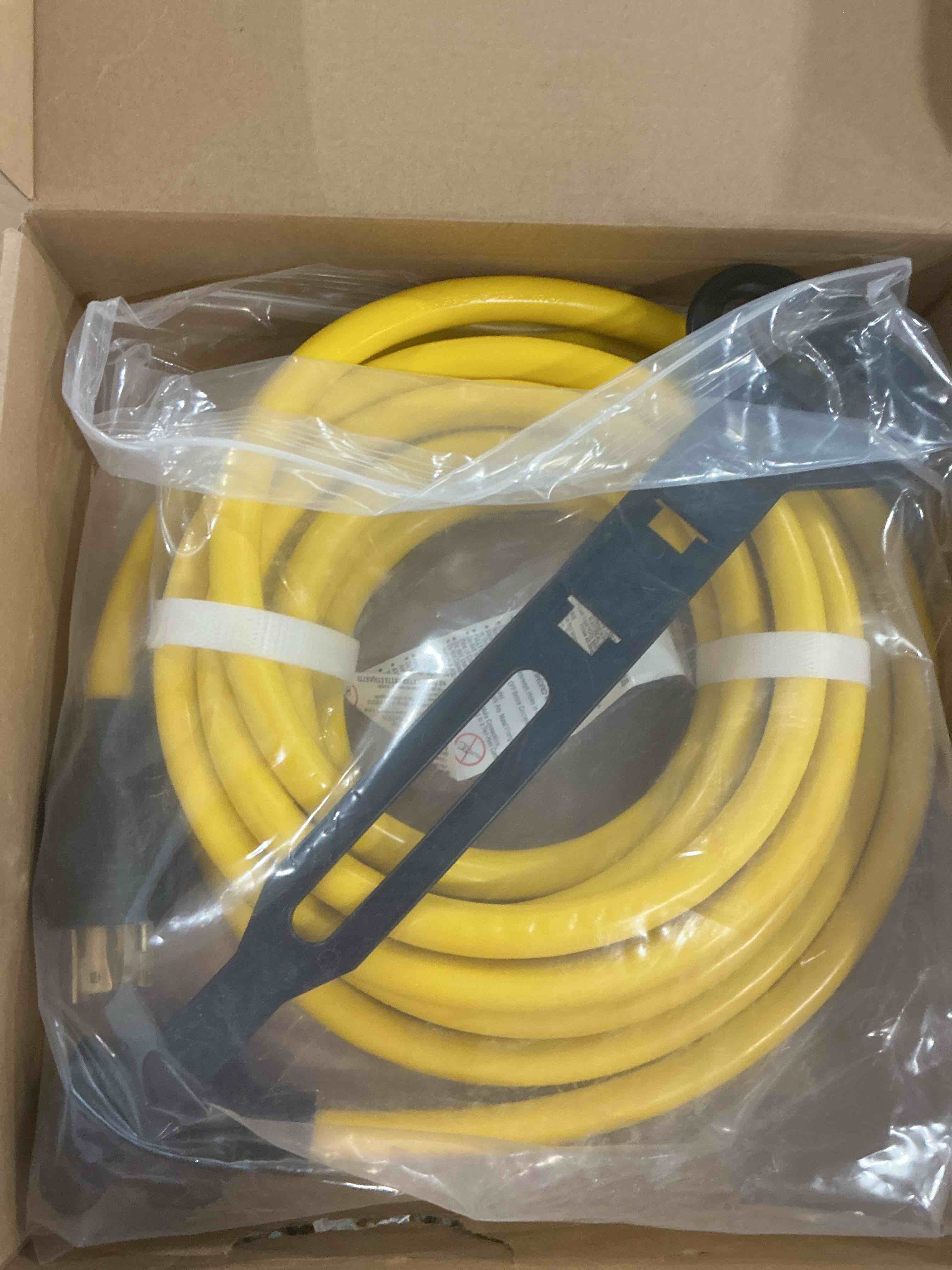 Condition photo showing New/Like New for 25 FT L14-30P to L6-30R 30amp Welder Generator Adapter Cord Compatible with NEMA, 4 Prong L14-30P Locking Male to 3 Prong L6-30R Female for Generator Welder, STW 10 AWG, ETL Listed 25FT