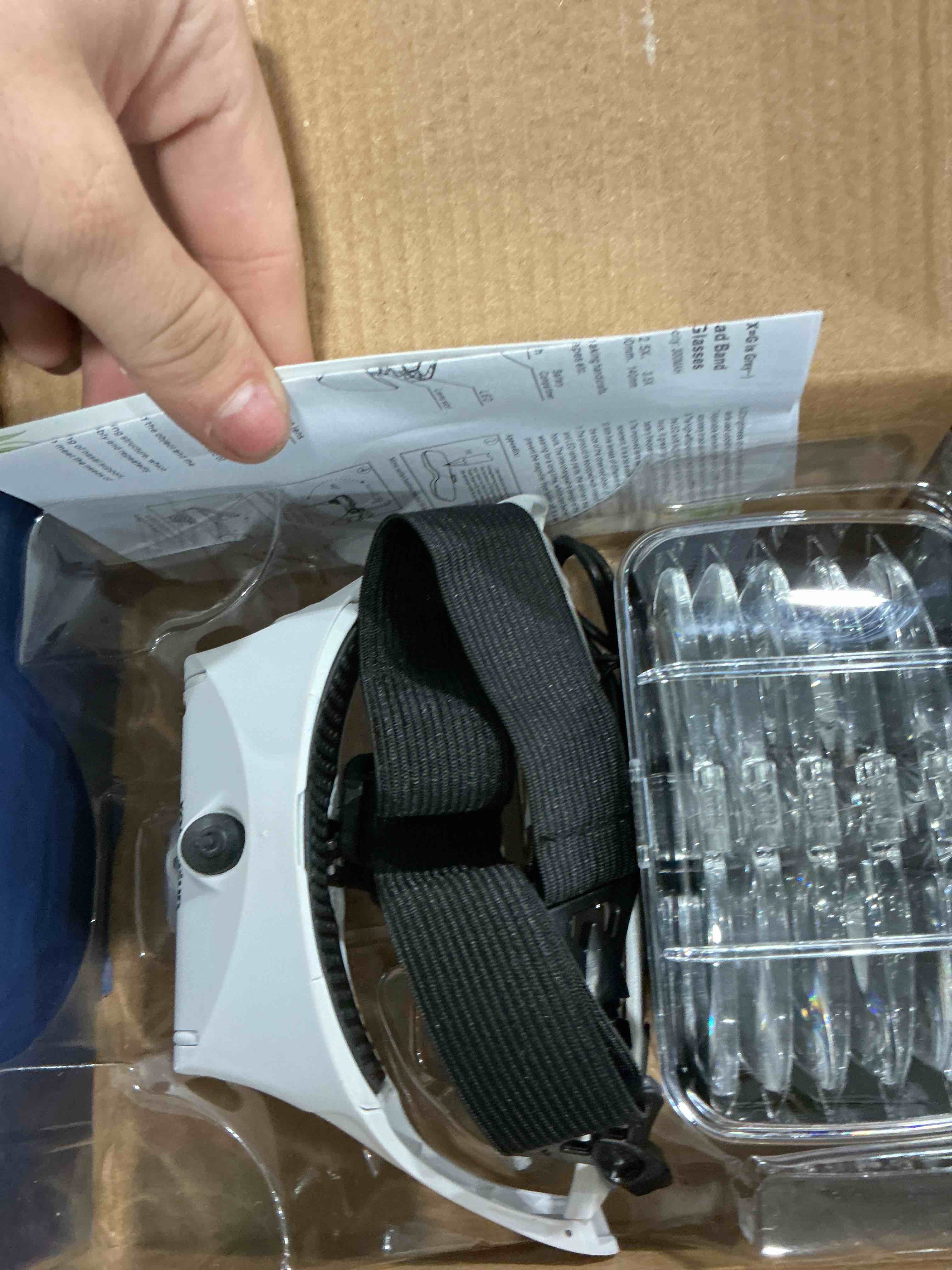 Condition photo showing Good Condition for YOCTOSUN LED Head Magnifier, Rechargeable Hands Free Headband Magnifying Glasses with 2 Led, Professional Jeweler's Loupe Light Bracket and Headband are Interchangeable