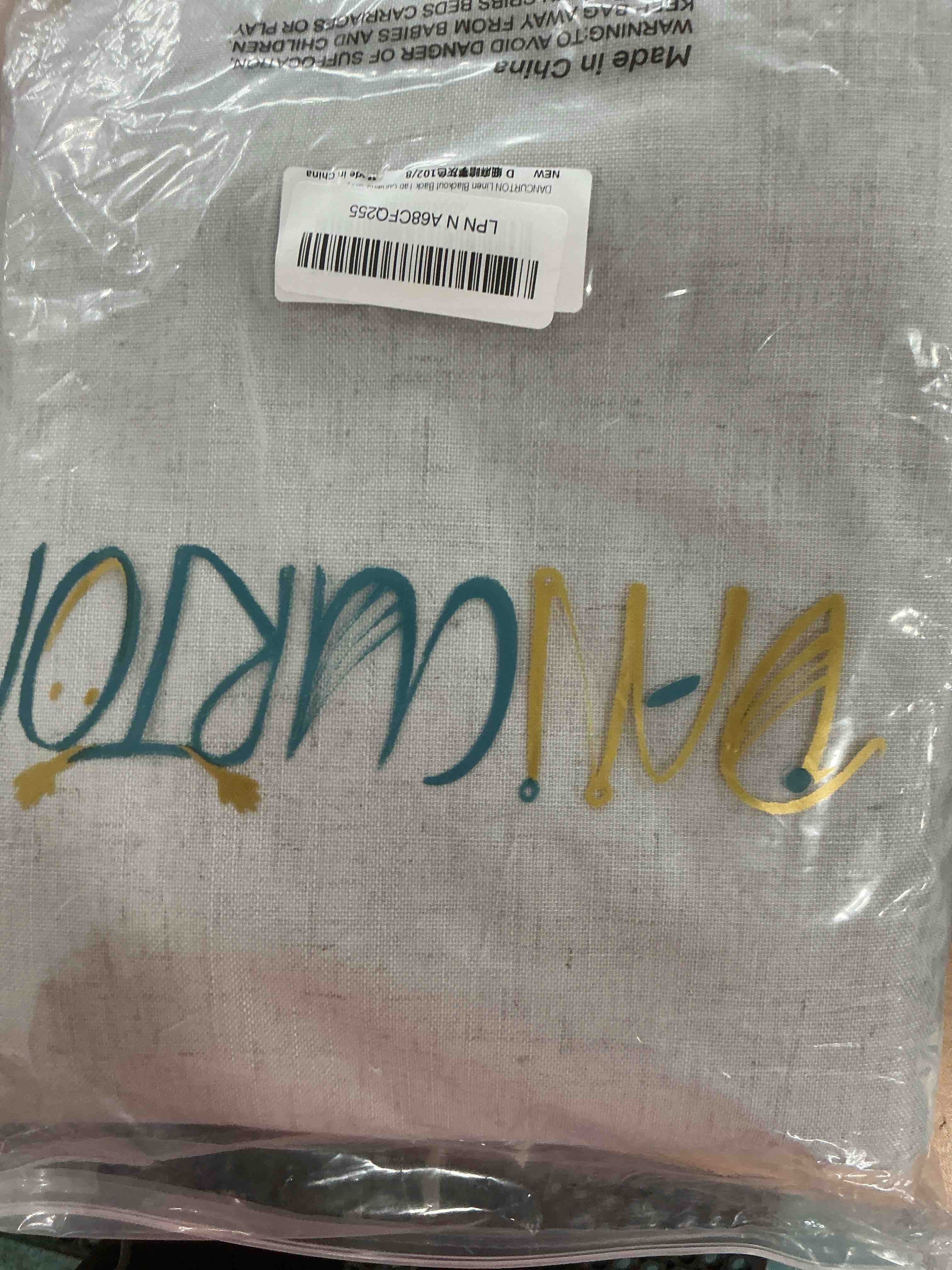 Condition photo showing Good Condition for Light Gray Linen Blackout Curtains White Backing 102 Inch Long 2 Panel Sliding Glass Door Solid Grey Light Blocking Thermal Curtain for Summer Heat Energy Saving Weather Drapes for Bedroom Living Room 52"W x 102"L (Pack of 2) Grey