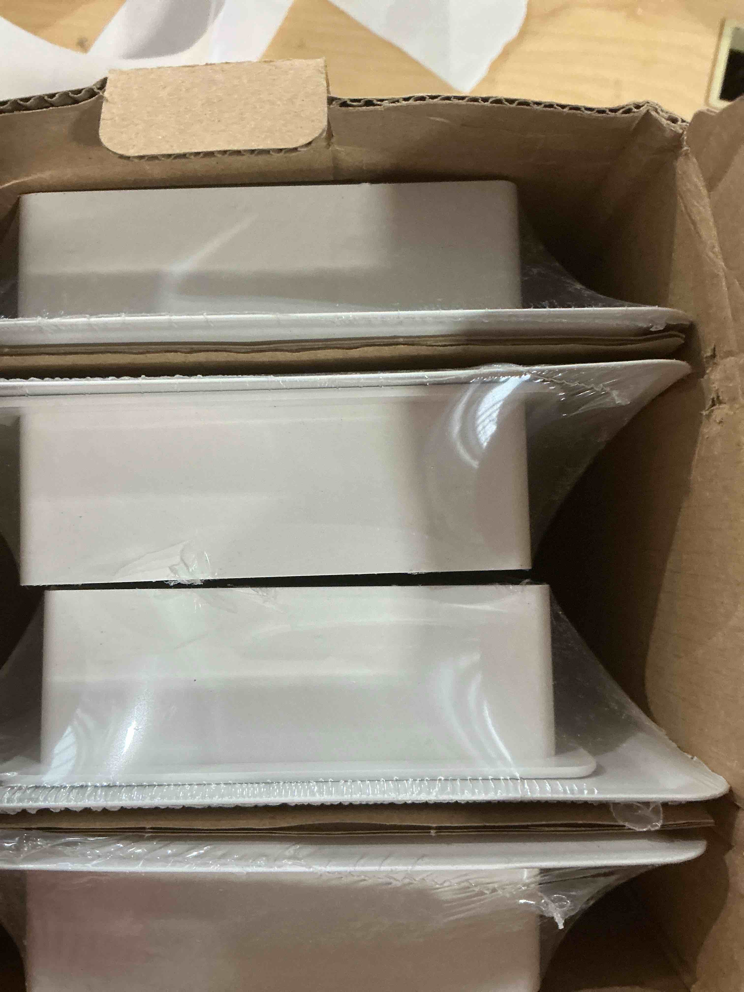 Condition photo showing New/Like New for Floor Register 4x10, 4 Pack Floor Vent Covers for Home Floor Heavy Duty Steel Panel Walkable Floor Grates Adjustable Air Vent Covers 4" x 10" Floor Vent, White 4x10 White-4Pack