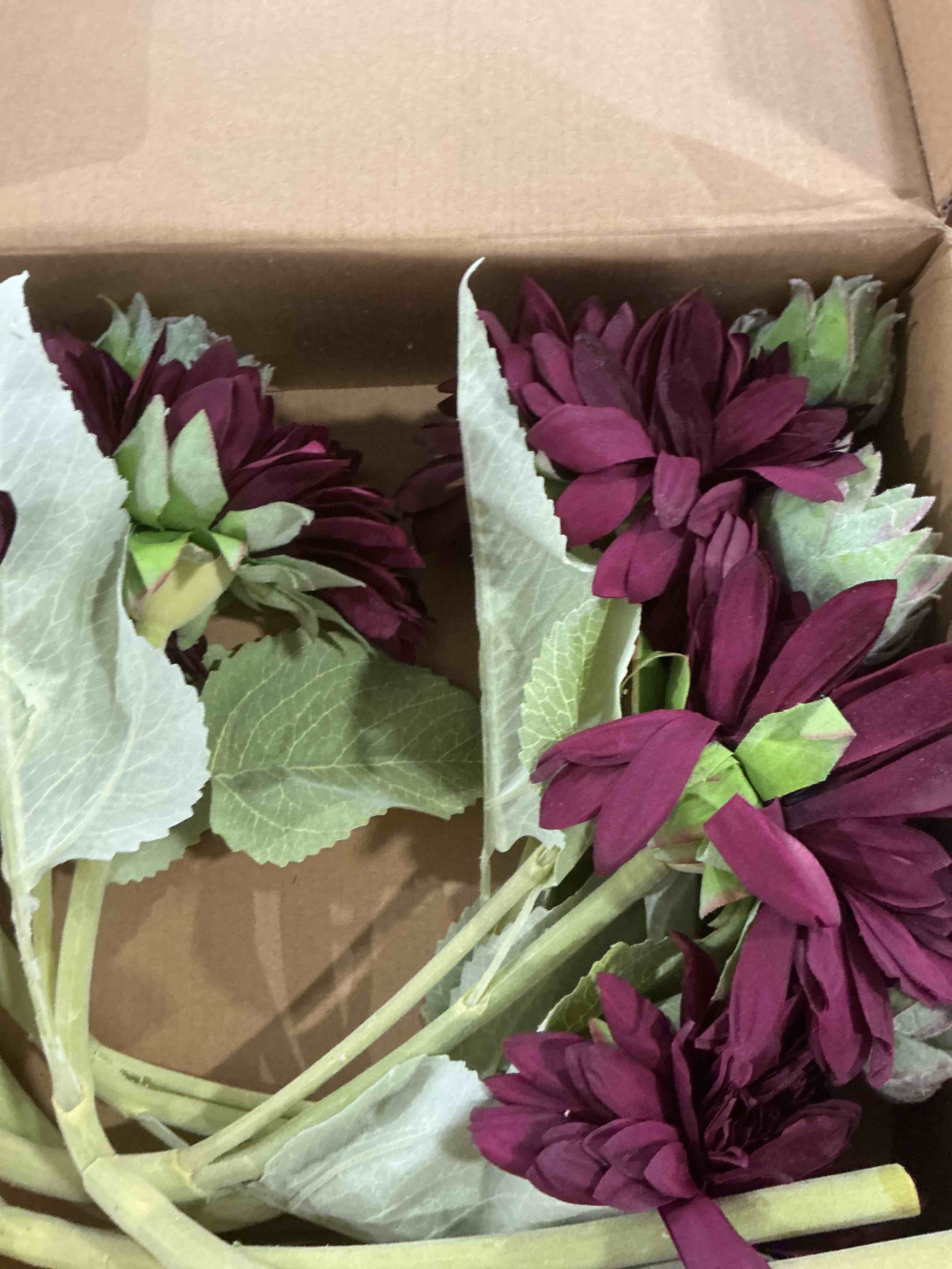 Condition photo showing New/Like New for Silk Sunflowers Artificial Flowers 15.8" Long Stem Artificial Sunflower 5 Pcs Tall FakeSun Flowers Vintage Faux Sunflowers Bulk withStem for Home Wedding Birthday Party Decor?Purple?