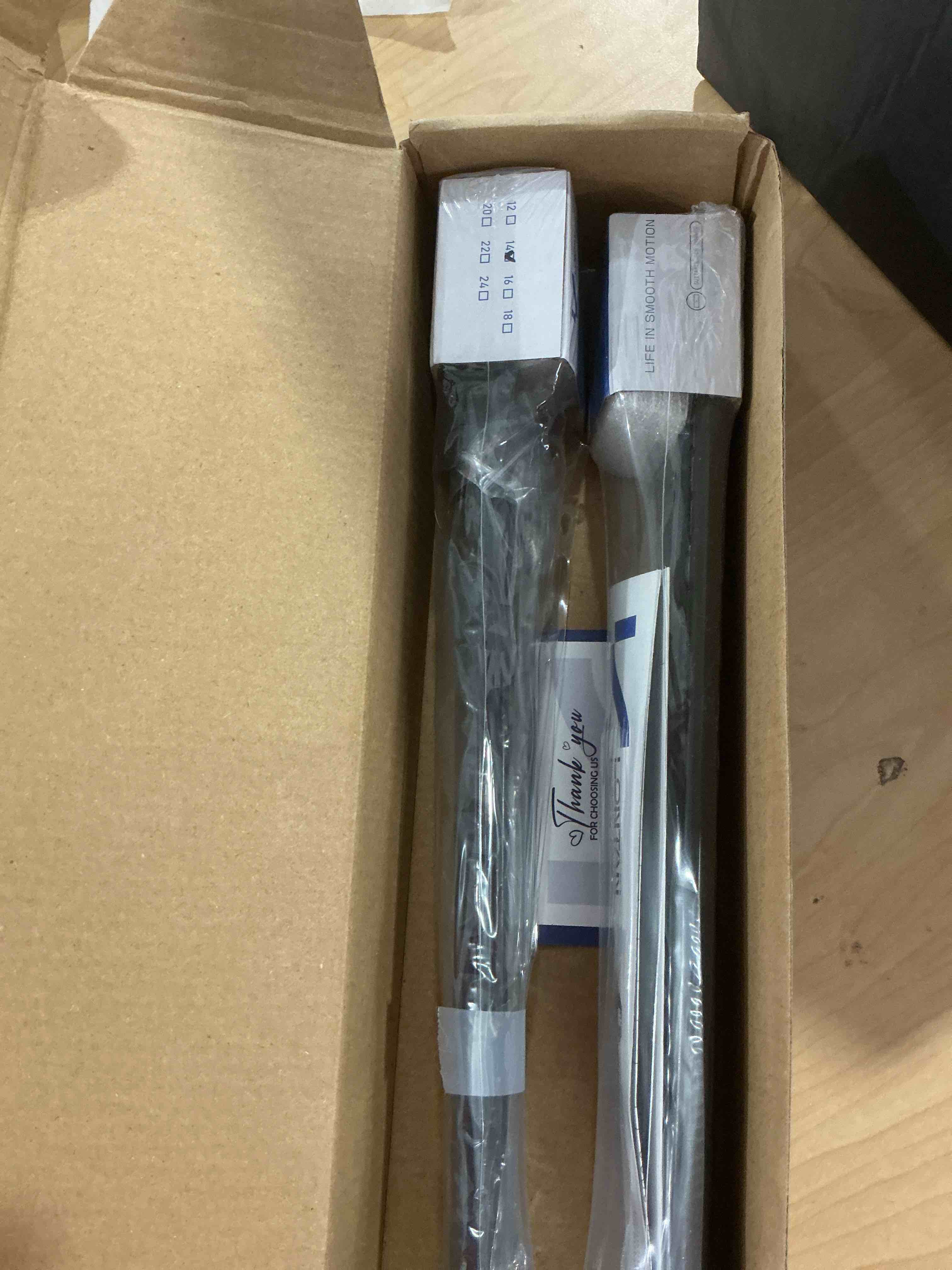 Condition photo showing New/Like New for LONTAN 2 Pcs Black Center Mount Drawer Slides 14 Inch - Bottom Centered Drawer Mount 3/4 Extension Heavy Duty Drawer Glides for Cabinets, Dressers, and Furniture – Smooth and Quiet Operation 14 Inch 2