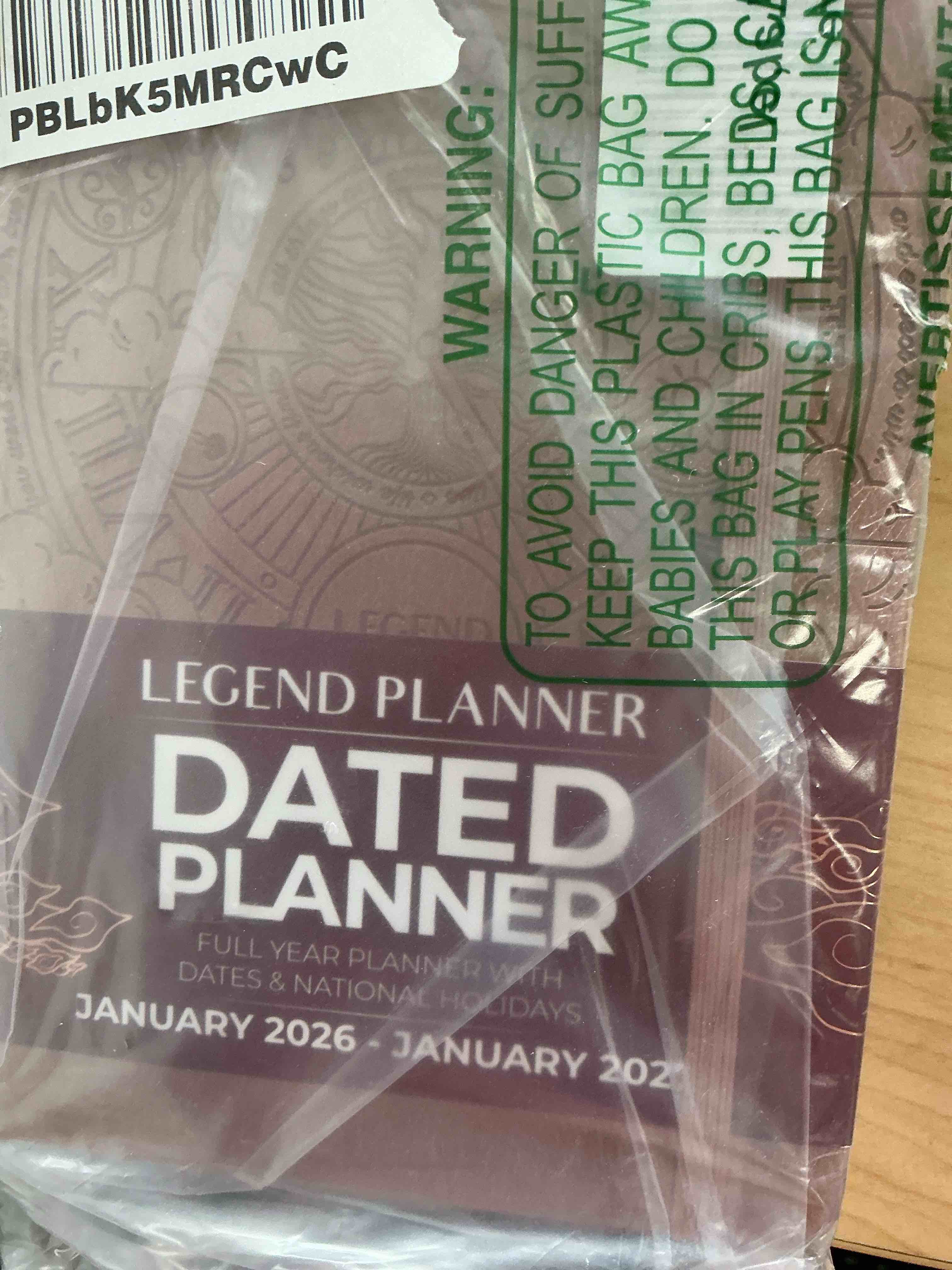 Condition photo showing New/Like New for Legend Planner Jan 2026 – Jan 2027 Dated Weekly & Monthly Planner to Hit Your Goals, Increase Productivity & Live Happier. Organizer Notebook & Productivity Journal. A5 Hardcover (Rose Gold) Rose Gold, Debossed (Dated, Jan 2025-Jan 2026) A5 (5.5" x 8.3")