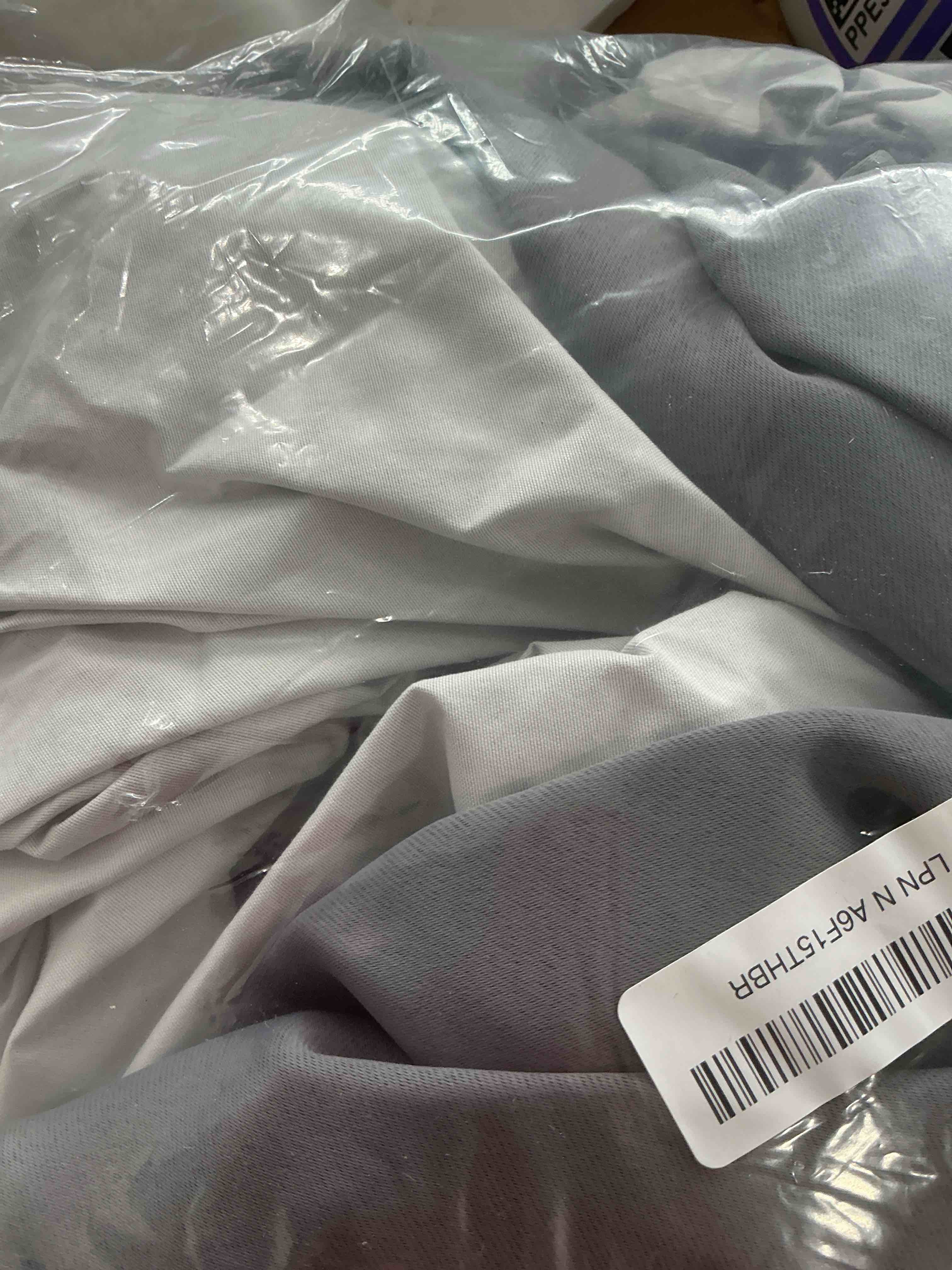 Condition photo showing Good Condition for Yakamok Grey Room Darkening 100% Blackout Curtains Grommet Window Treatments with 2 Thick Layers-Gray Thermal Insulated Drapes Set of 2 Panels for Bedroom Living Room 52 Inches by 84 Inches Length 52"W x 84"L (Pack of 2) Grey With Black Liner