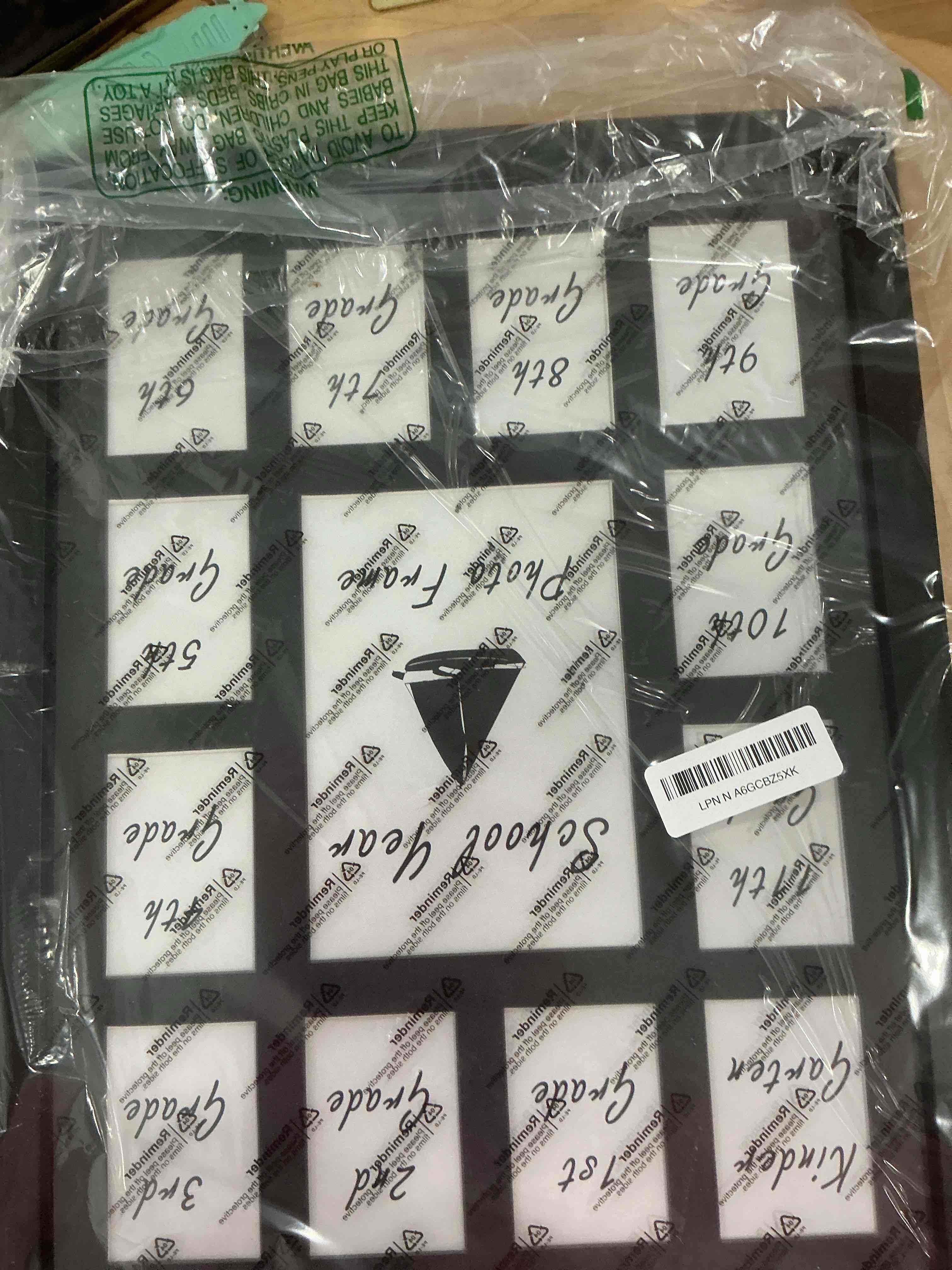 Condition photo showing Good Condition for 12x16 School Year Picture Frame K-12 Displays One 5x7 Photo and Twelve 2.5x3.5 Pictures Graduation Photo Collage Wall Hanging Collage School Picture Frame Black Black 12x16