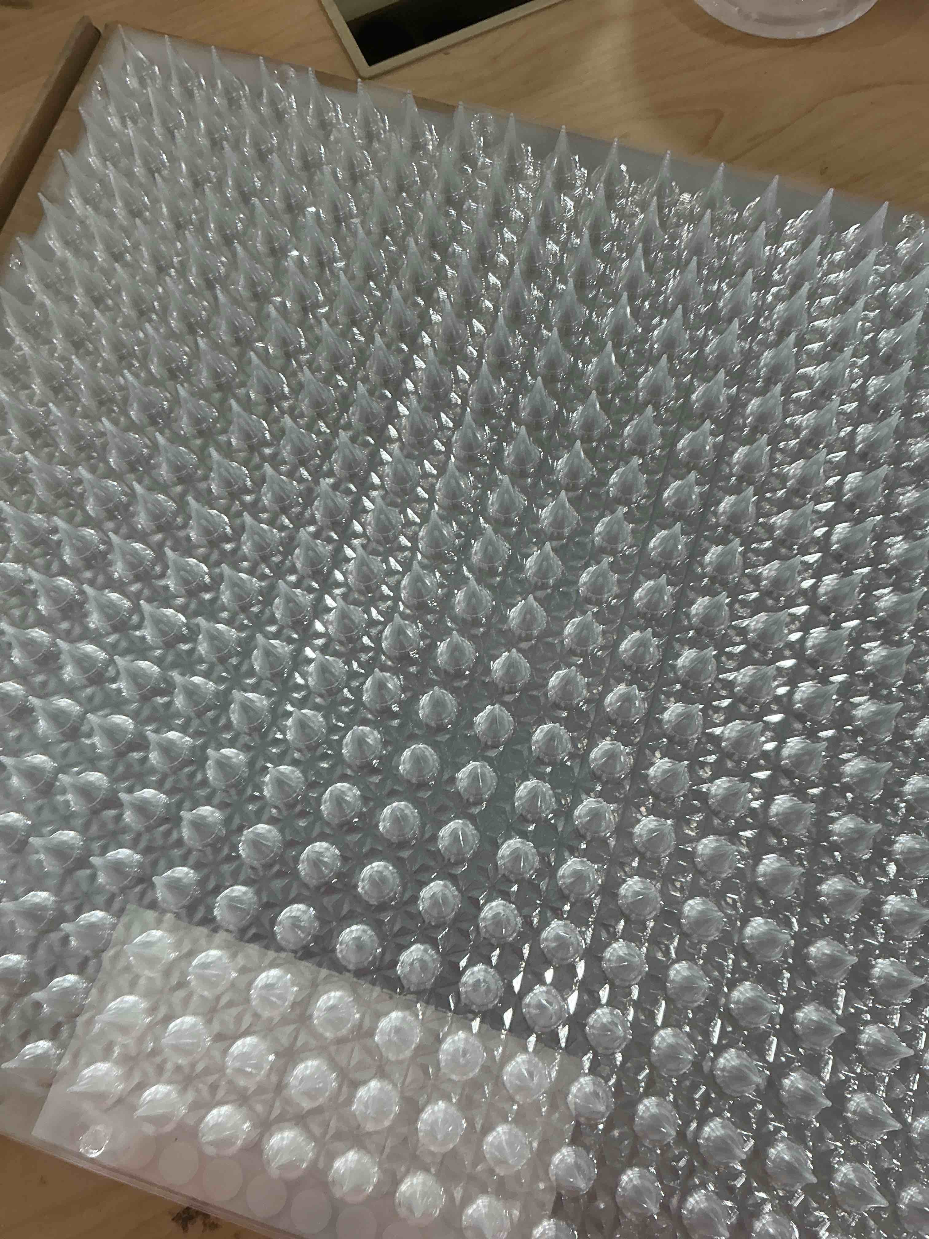 Condition photo showing Good Condition for Petfolio 12 Pack Scat Mat for Cats - 16 x 13 Inch Cat Spike Mat with 1 Inch Spike is A Perfect Pet Training Mat Device for Cat Repellent Indoor & Outdoor to Deter Cats & Other Animals for All Seasons Clear