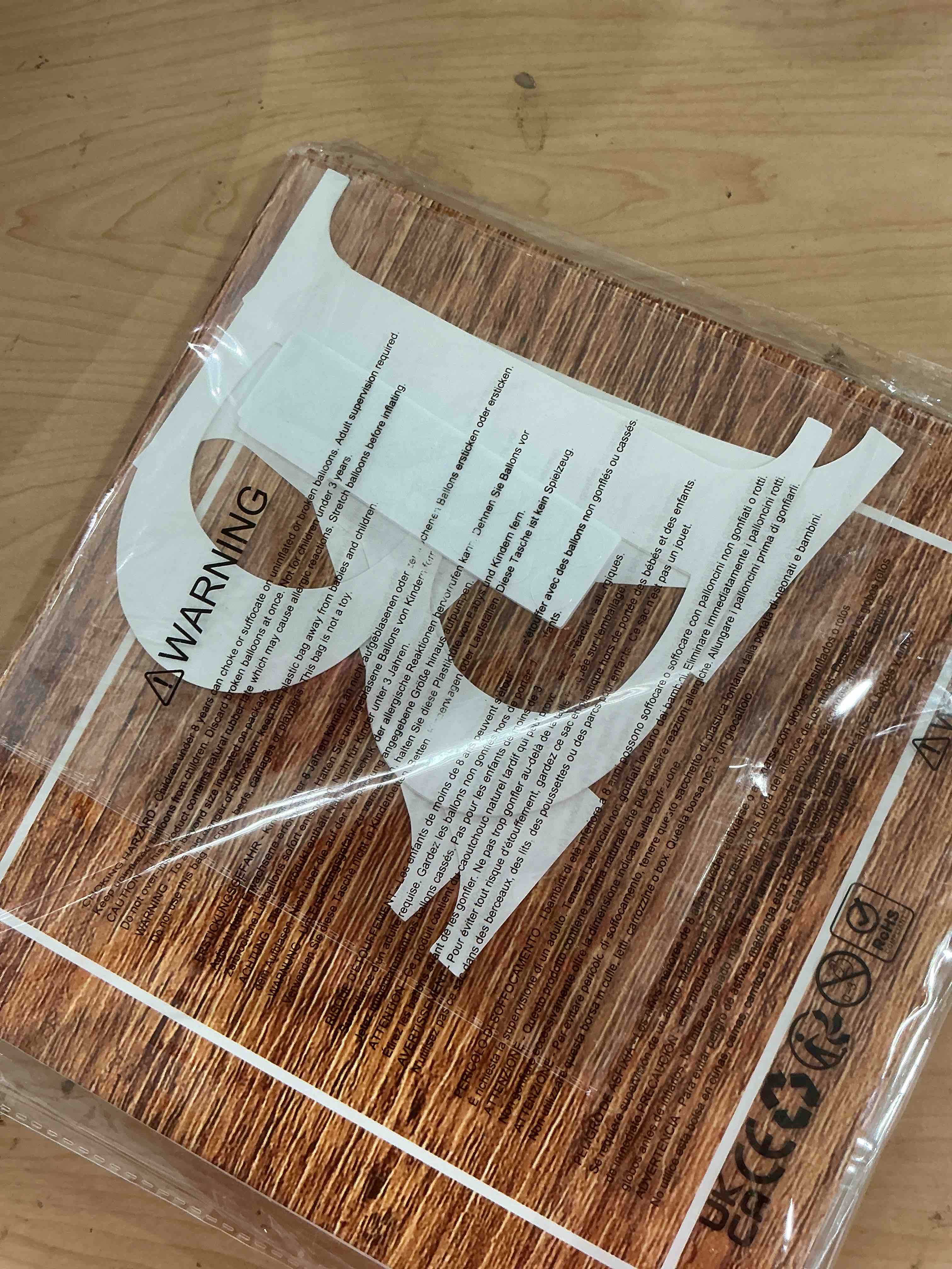 Condition photo showing Good Condition for Baby Shower Boxes Birthday Party Decorations - 4 Wood Grain Brown Stereoscopic Blocks with BABY Letter,1st Birthday Balloon Boxes,Teddy Bear Boys Girls Baby Shower Supplies, Gender Reveal Backdrop