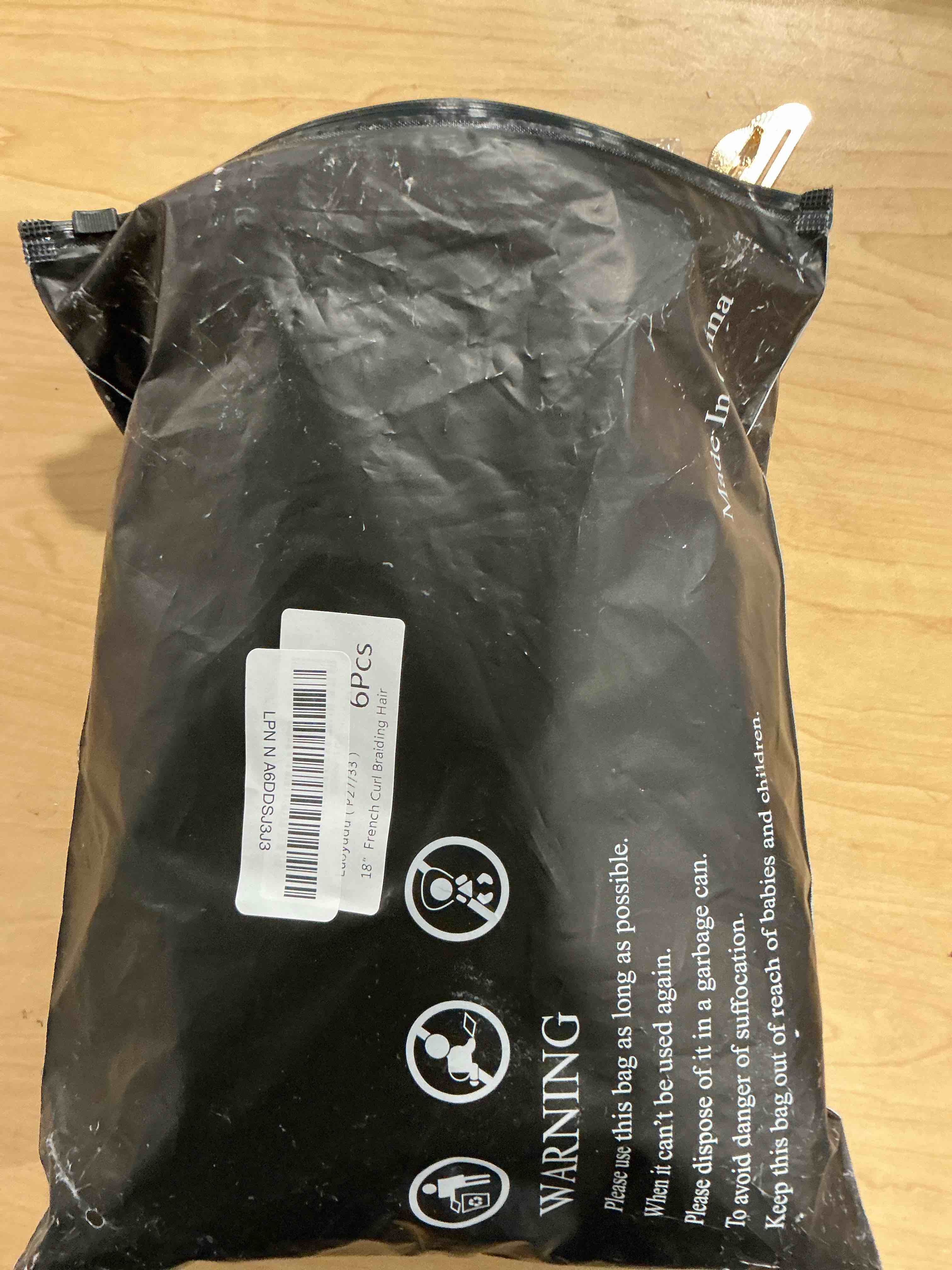 Condition photo showing Good Condition for French Curl Braiding Hair 18 Inch Curly Braiding Hair 6 Packs 90g/pack Pre Stretched Bouncy Loose Wave French Curls Crochet Braids for Black Women (18 inch 6 packs, P27/33) 18 Inch (pack of 6) 27/33