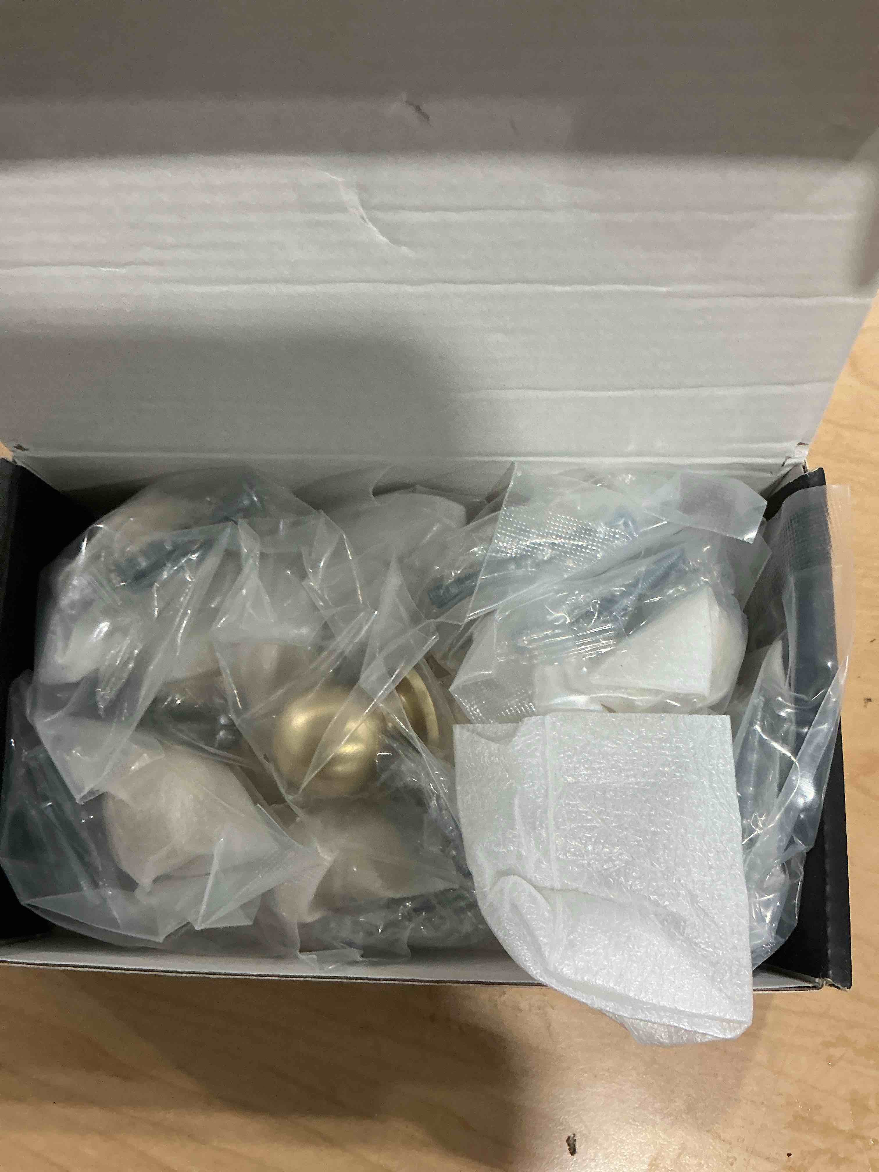 Condition photo showing New/Like New for Asidrama 10 Pack Brushed Brass Kitchen Cabinet Knobs, Cabinet Knobs Kitchen Cabinet Hardware for Cupboard Drawer Knobs Dresser Knobs Brushed Brass 10 Pack