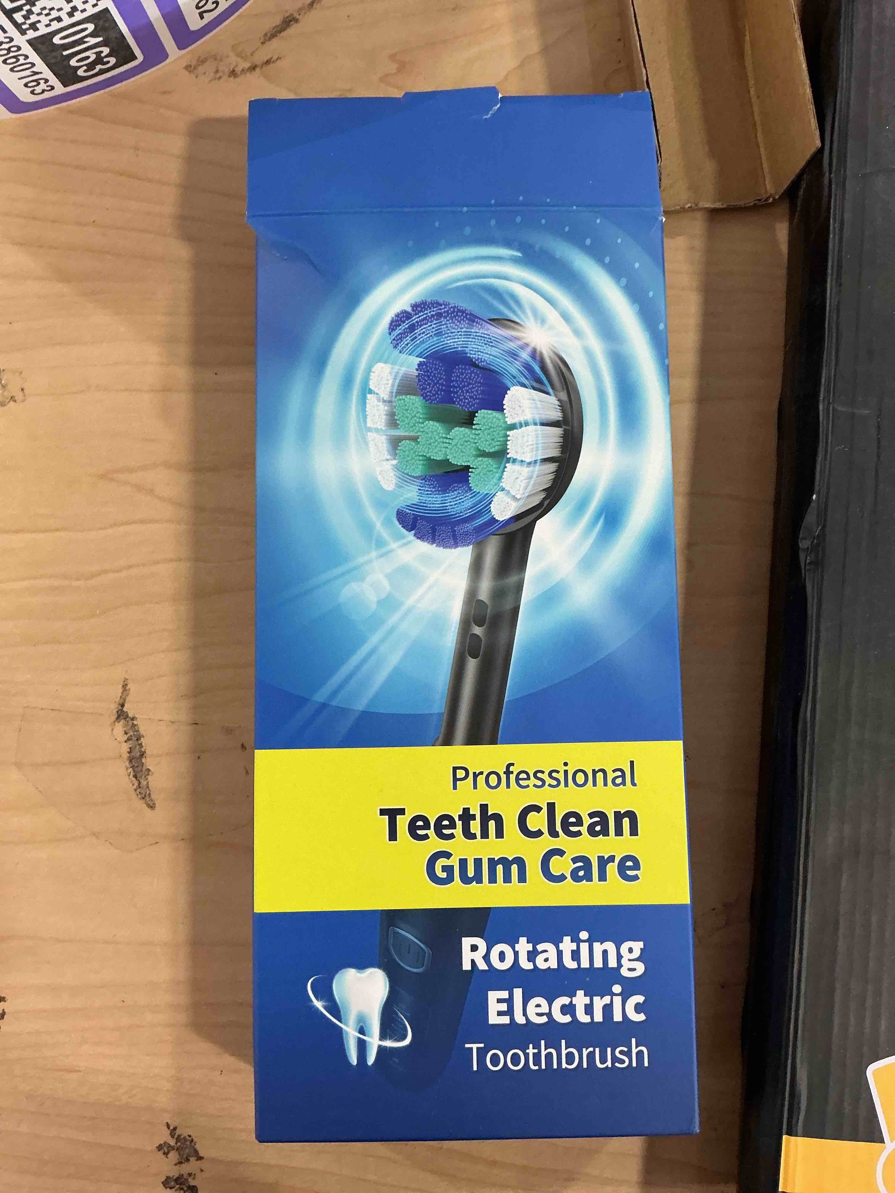 Condition photo showing Good Condition for TEETHEORY Rotating Electric Toothbrush for Adults with 8 Brush Heads (2 Types), 4 Modes Deep Clean Electric Toothbrush with Rechargeable Power and 2 Min Smart Timer (1- Black, p1) 1- Black 1 Count (Pack of 1)