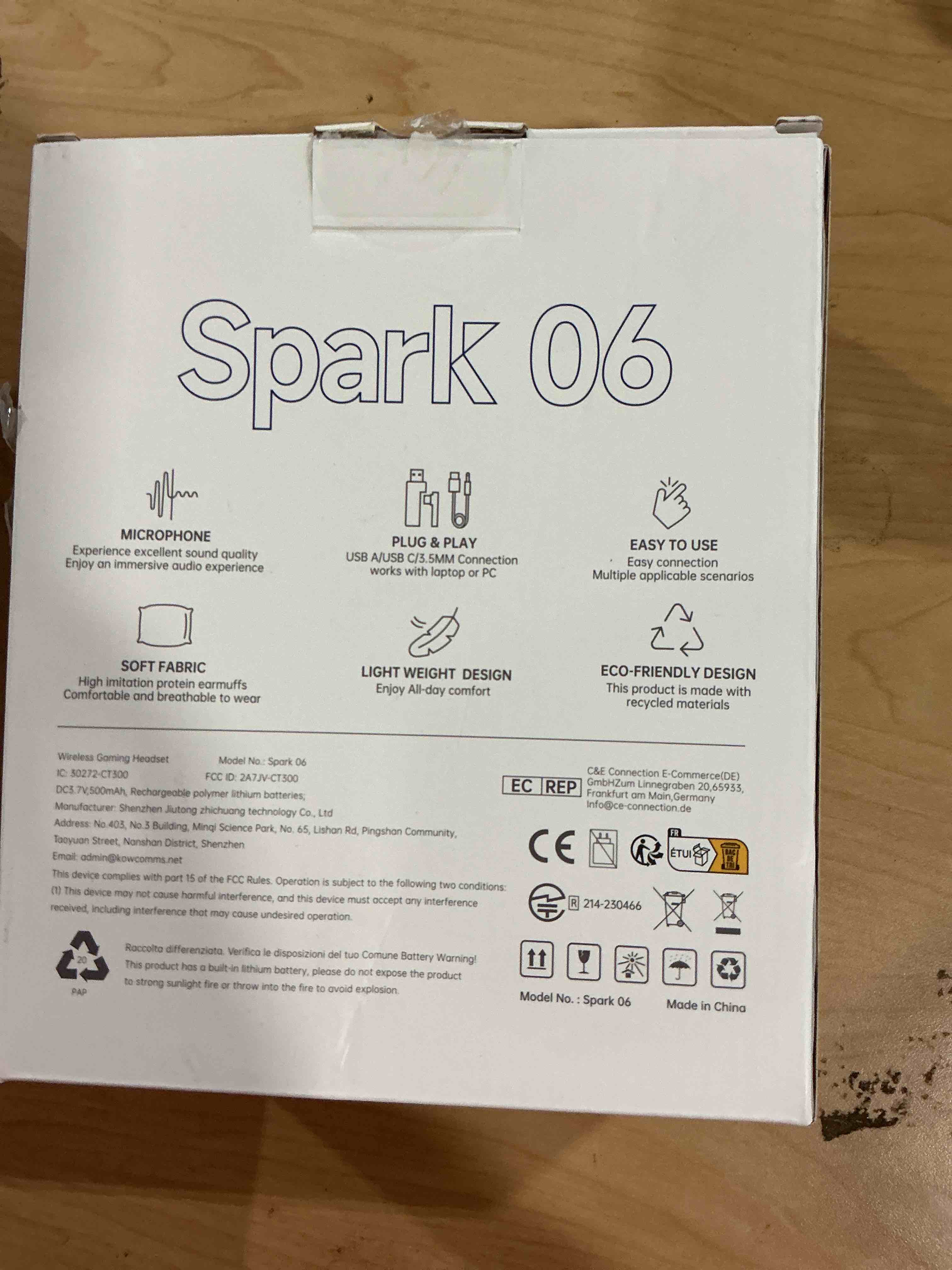 Condition photo showing Good Condition for Wireless Headset with Mic for Work with AI Noise Cancelling Mic for Clear Calls, Bluetooth V5.3 Headphones with Microphone to USB A/C Dongle & Mic Mute for Computer Laptop PC iPhone (Black White)