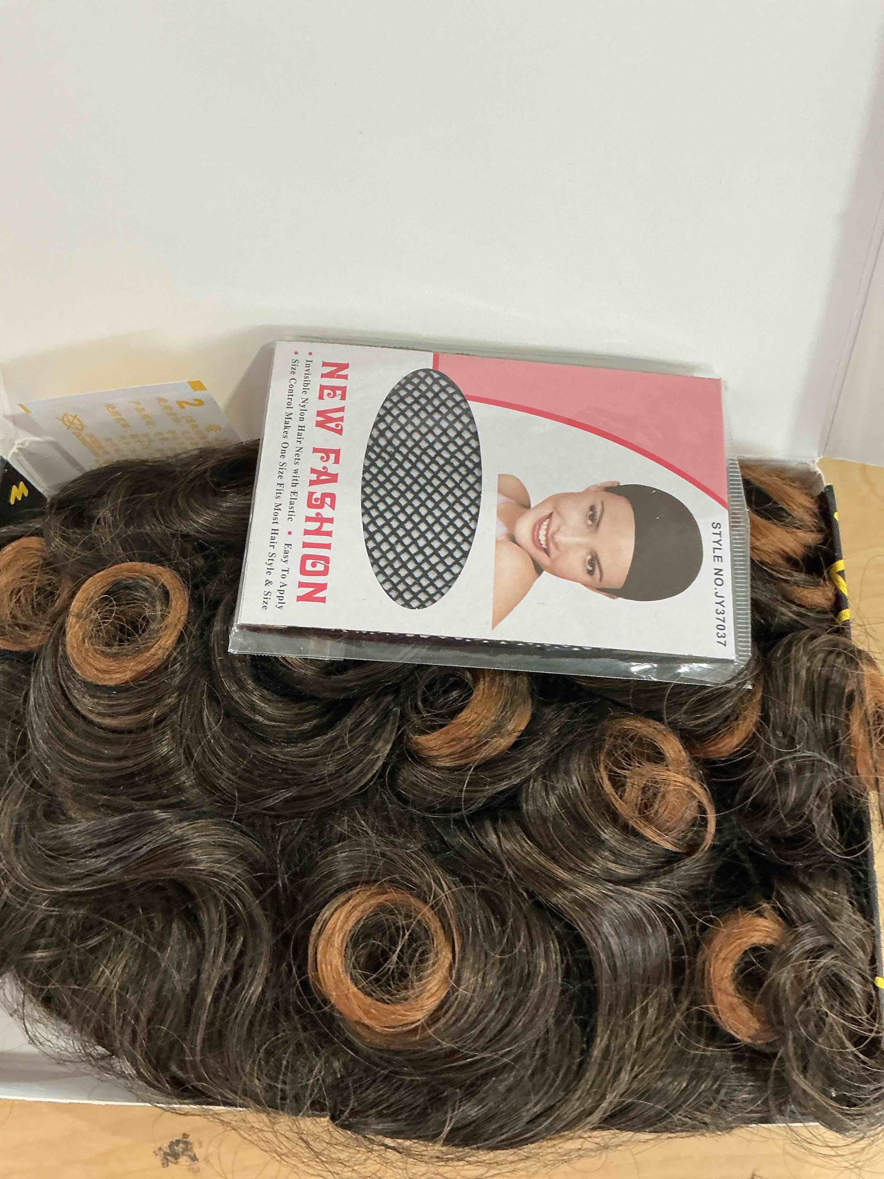 Condition photo showing Good Condition for MOONSHOW Short Curly Wigs for Black Women Blonde Big Afro Curly Wig with Bangs Afro Kinky Curls Short Blonde 70's Wigs for Black Women 1BT30 Wigs Black, Blonde, Brown